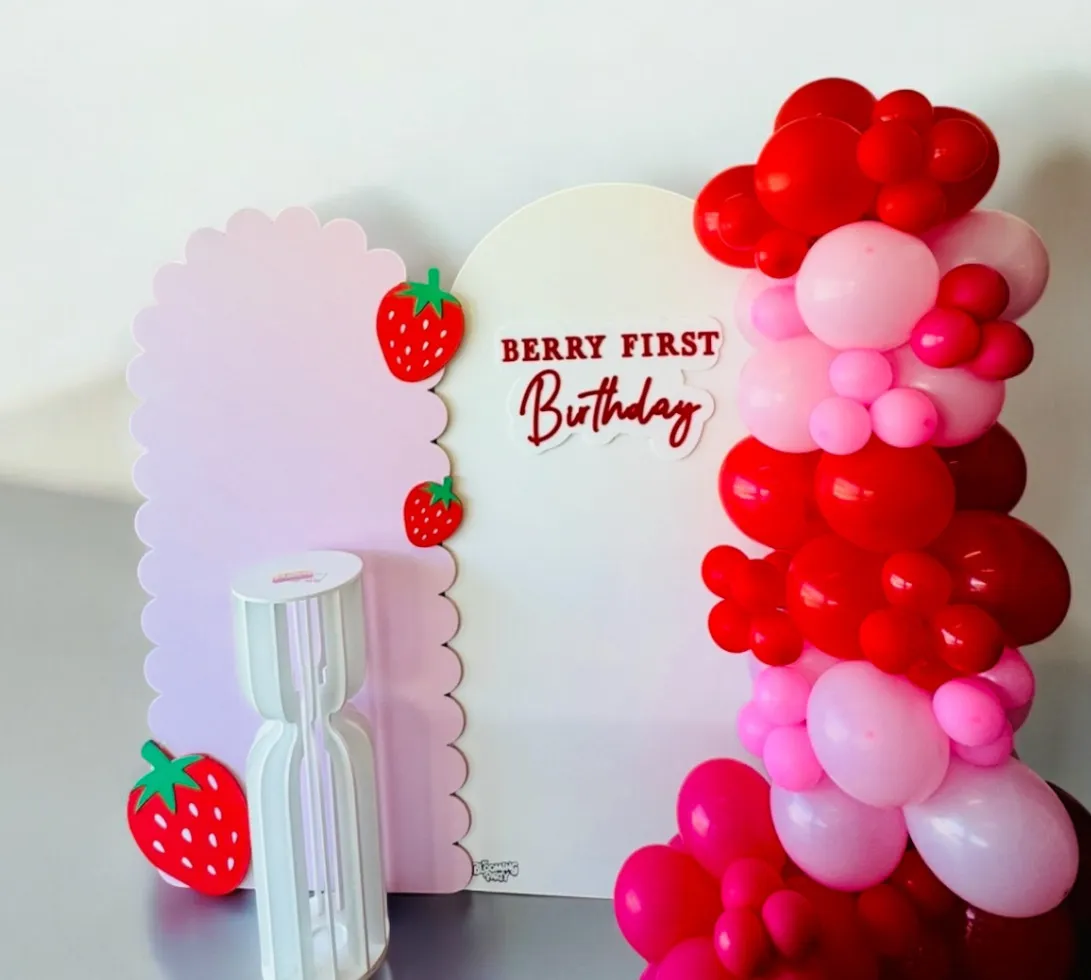 Set of 3 Strawberry Props