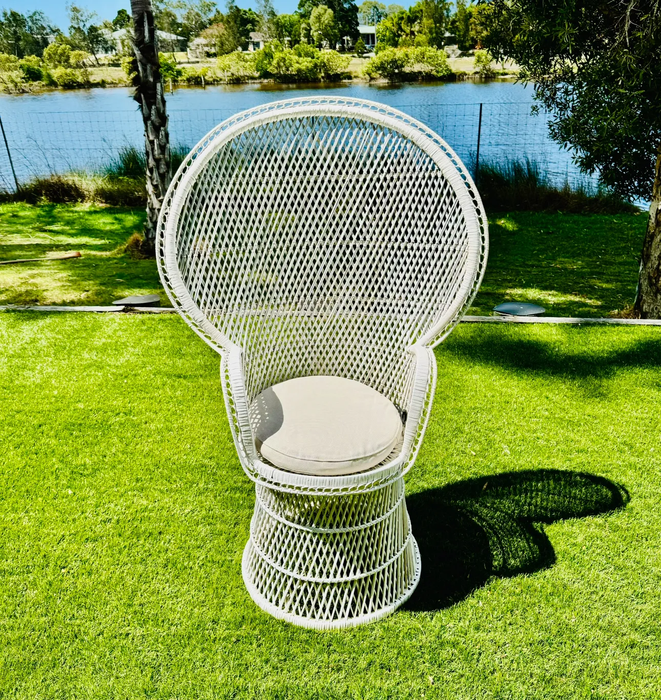 Kids Peacock Chair: White 
