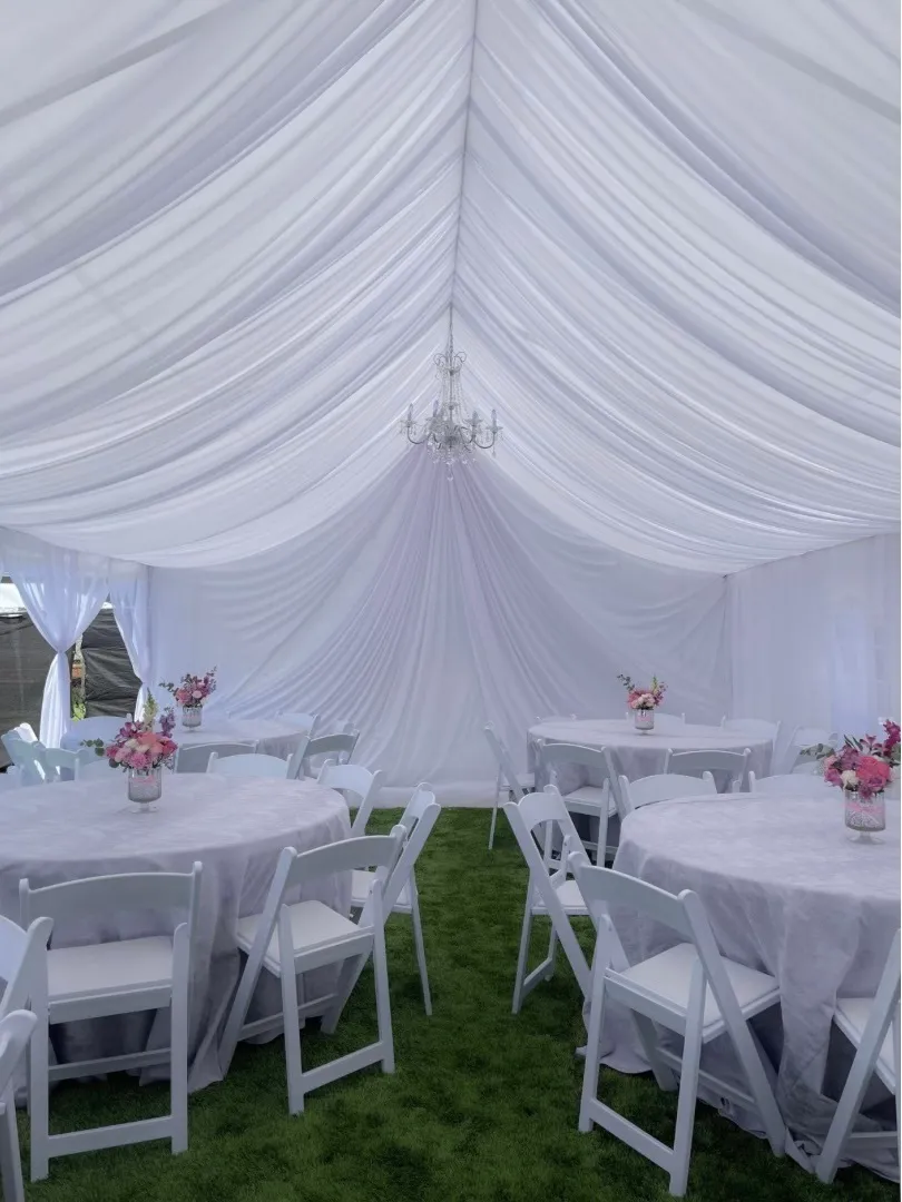 20x20 Draped Canopy Package