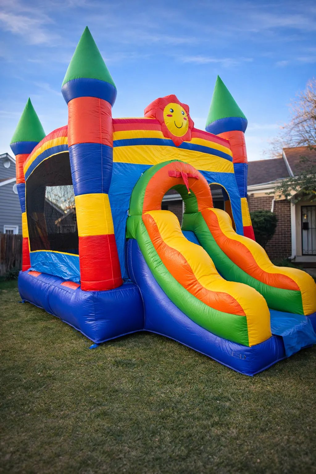 Sunny Slide Up Bounce House
