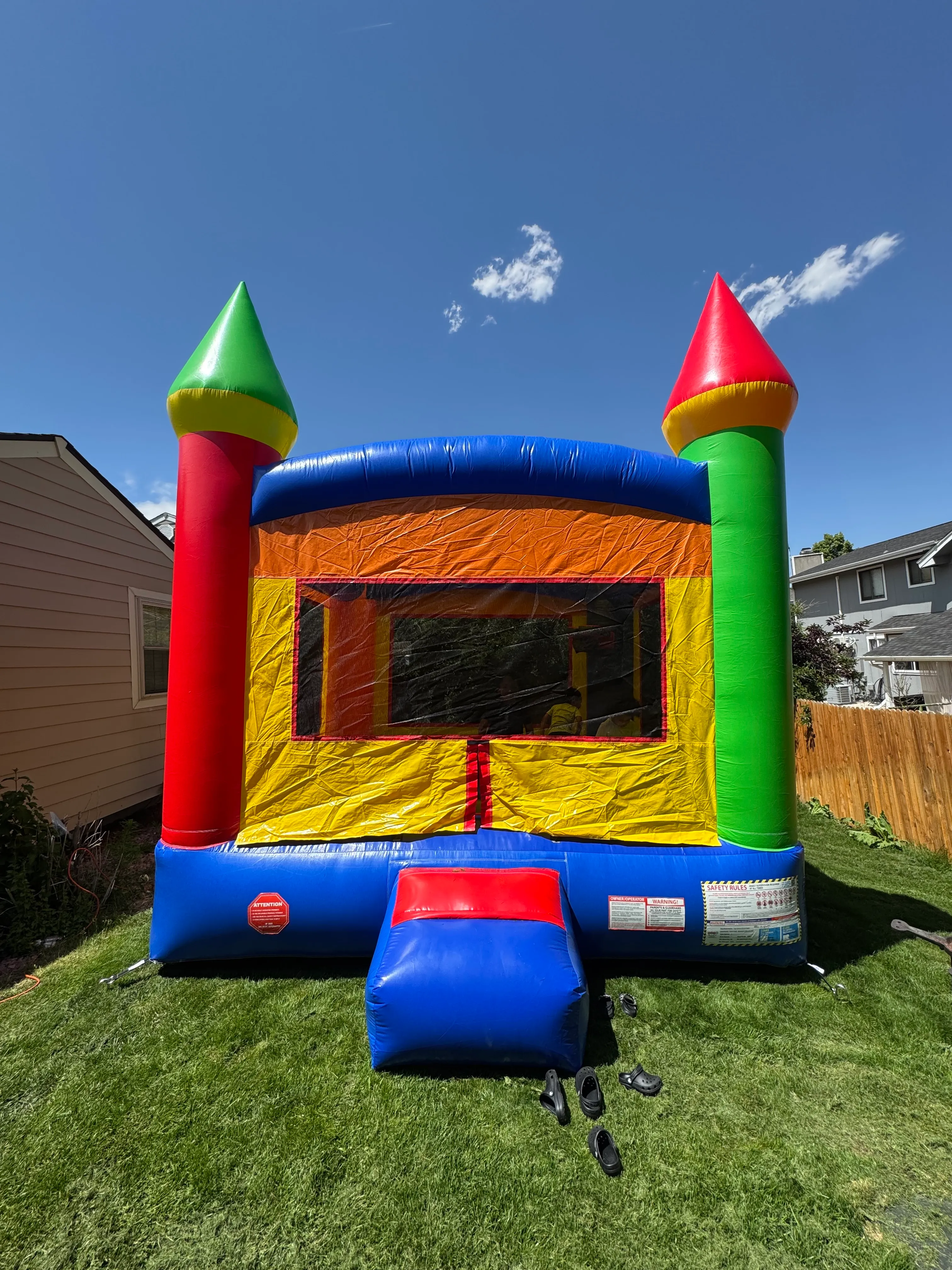 Rainbow Castle Bounce House
