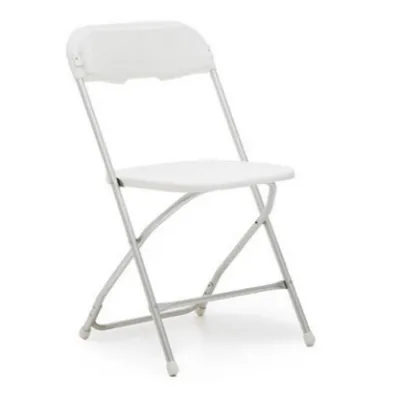 White Alloy Folding Chair