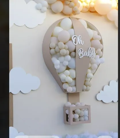 Pared / wall Hot air ballonn (varios colores a trabajar)