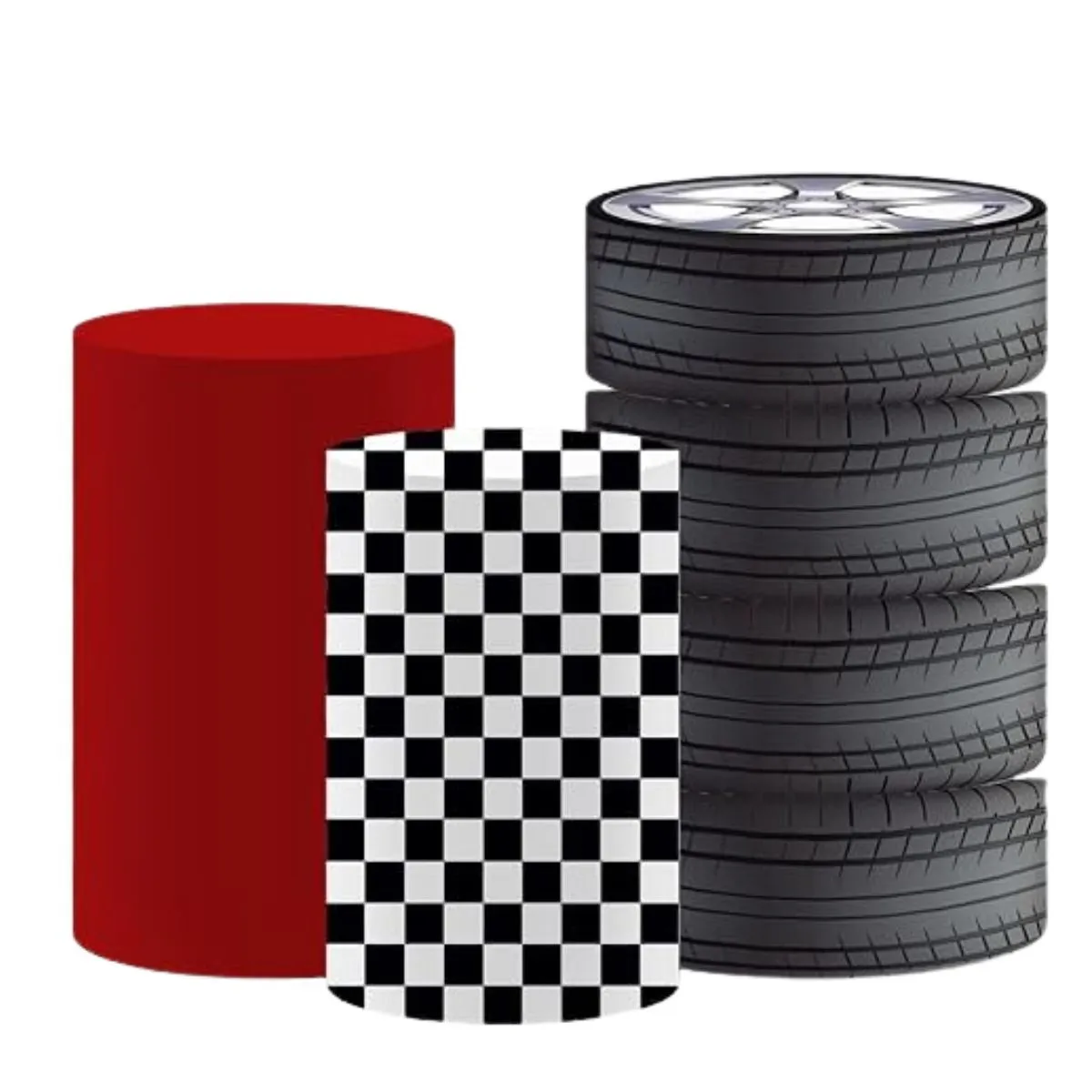 TRIO DE COVERS DE CILINDROS DE CARRO