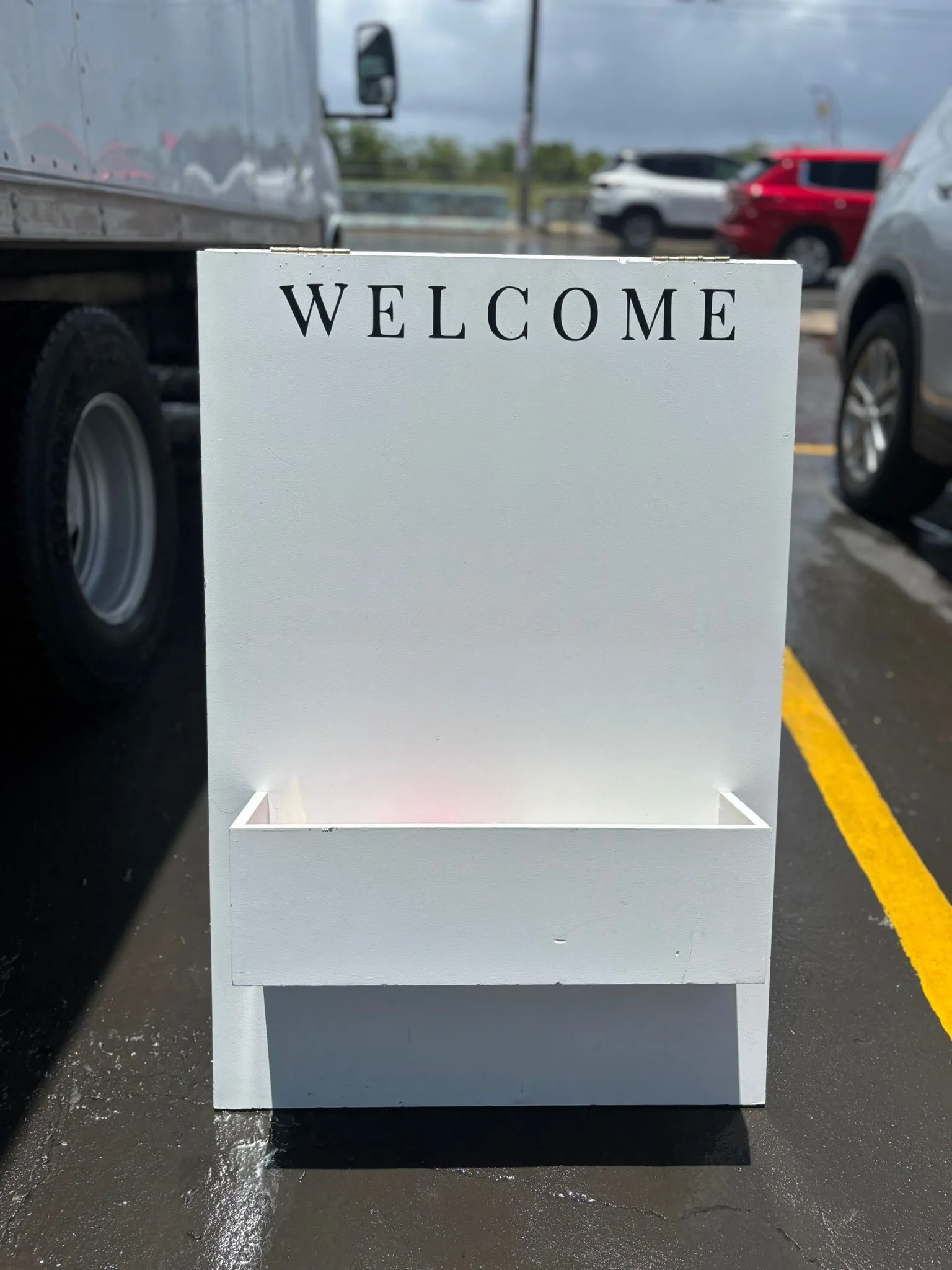 Letrero de Bienvenida de piso