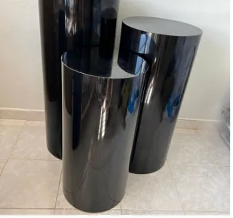 Trio de Cilindros Negros