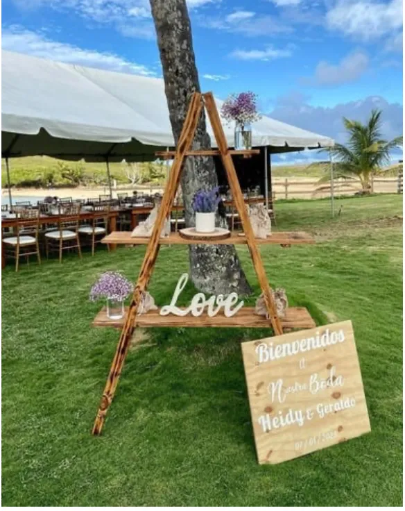 Triangulo Rústico con Tablas