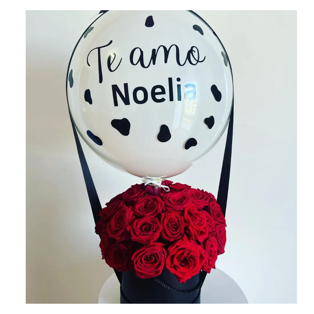 Bubble + caja de flores