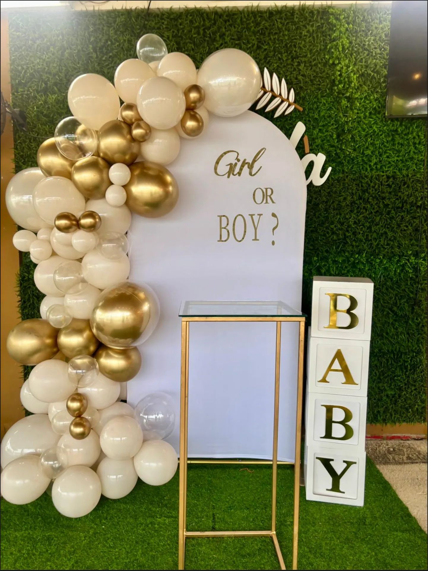 Decoración Gender Reveal