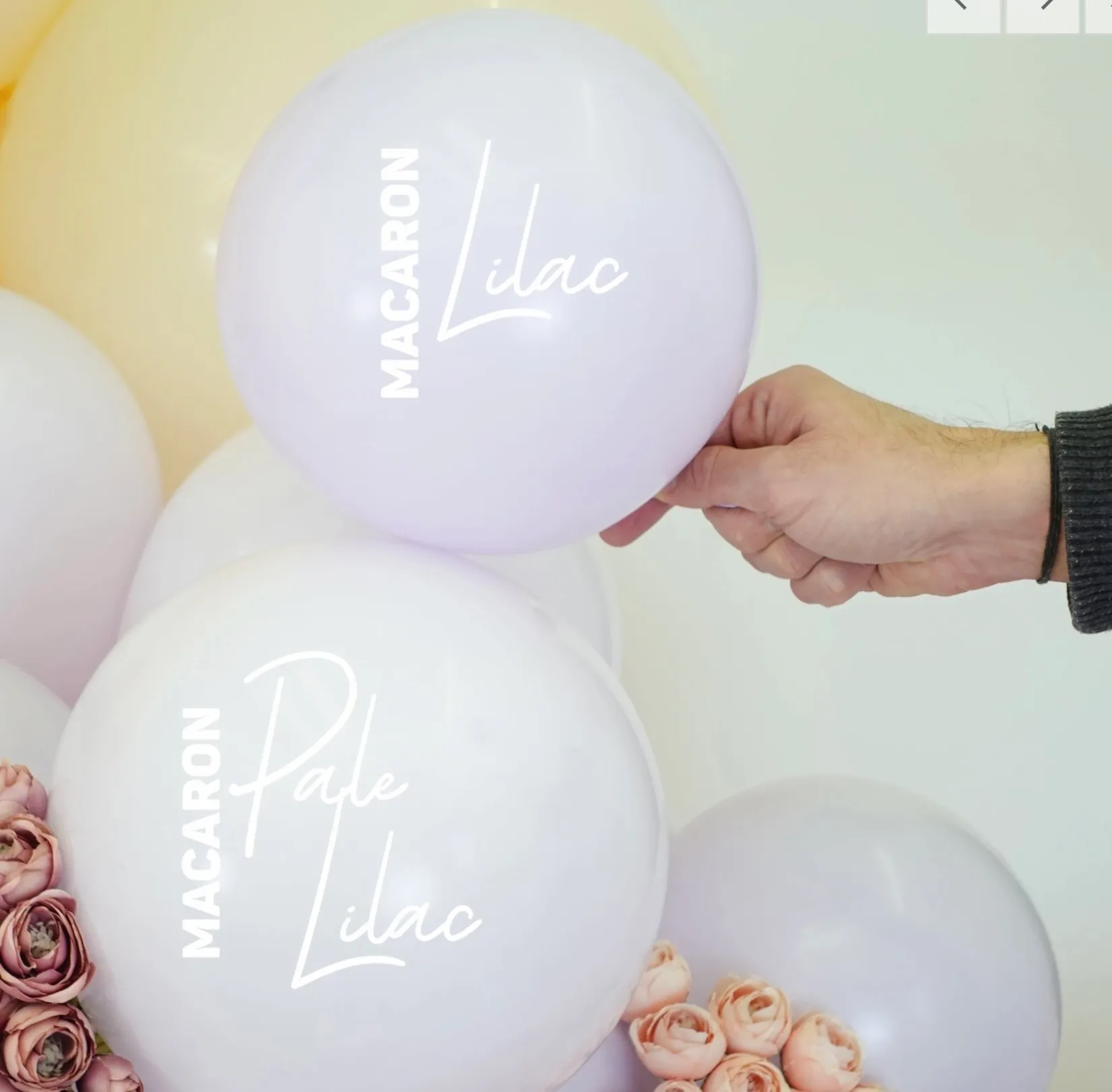 Kalisan Latex Balloons Standard Macaron Pale Lilac 
