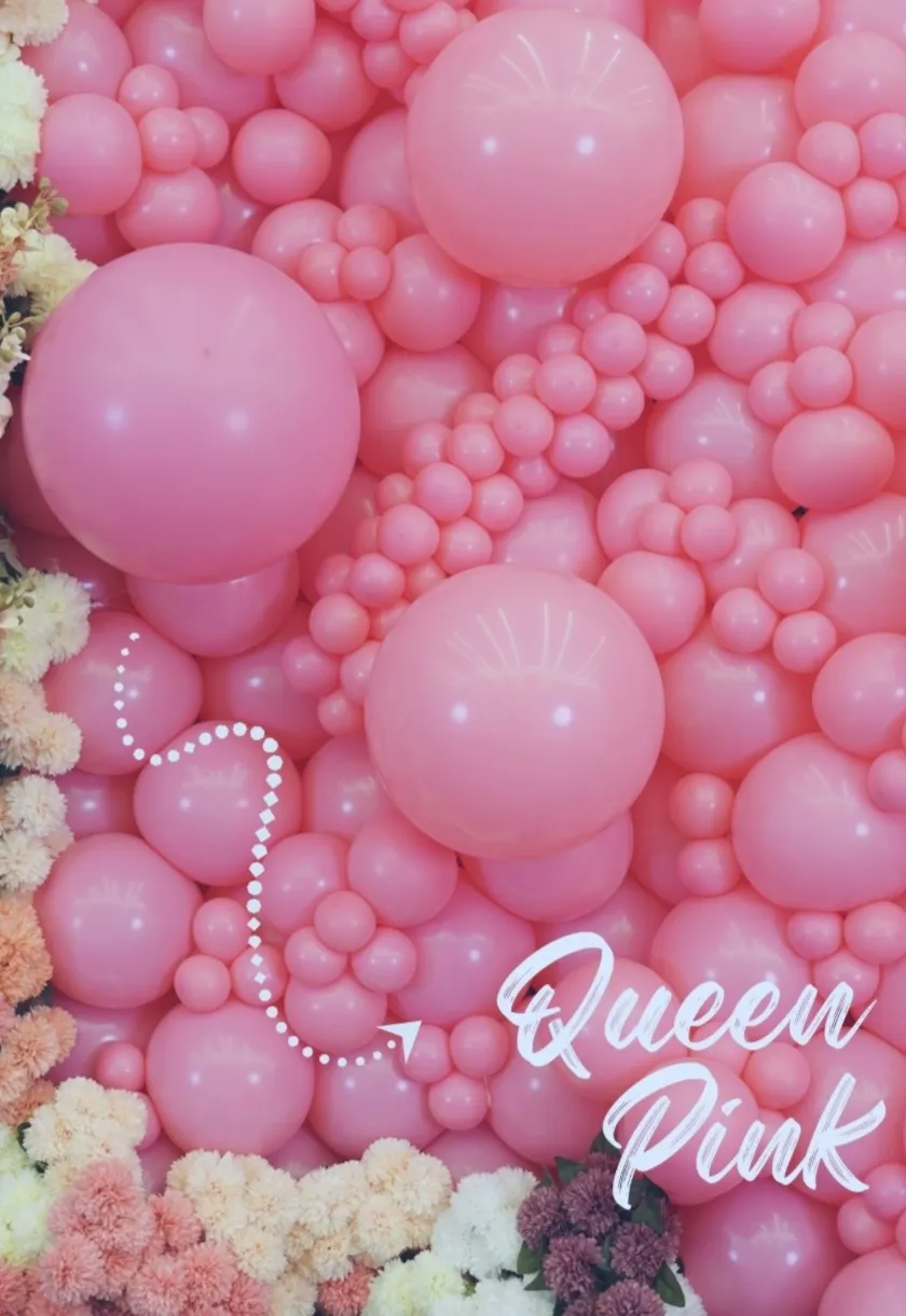  Kalisan Latex Balloons Standard Queen Pink