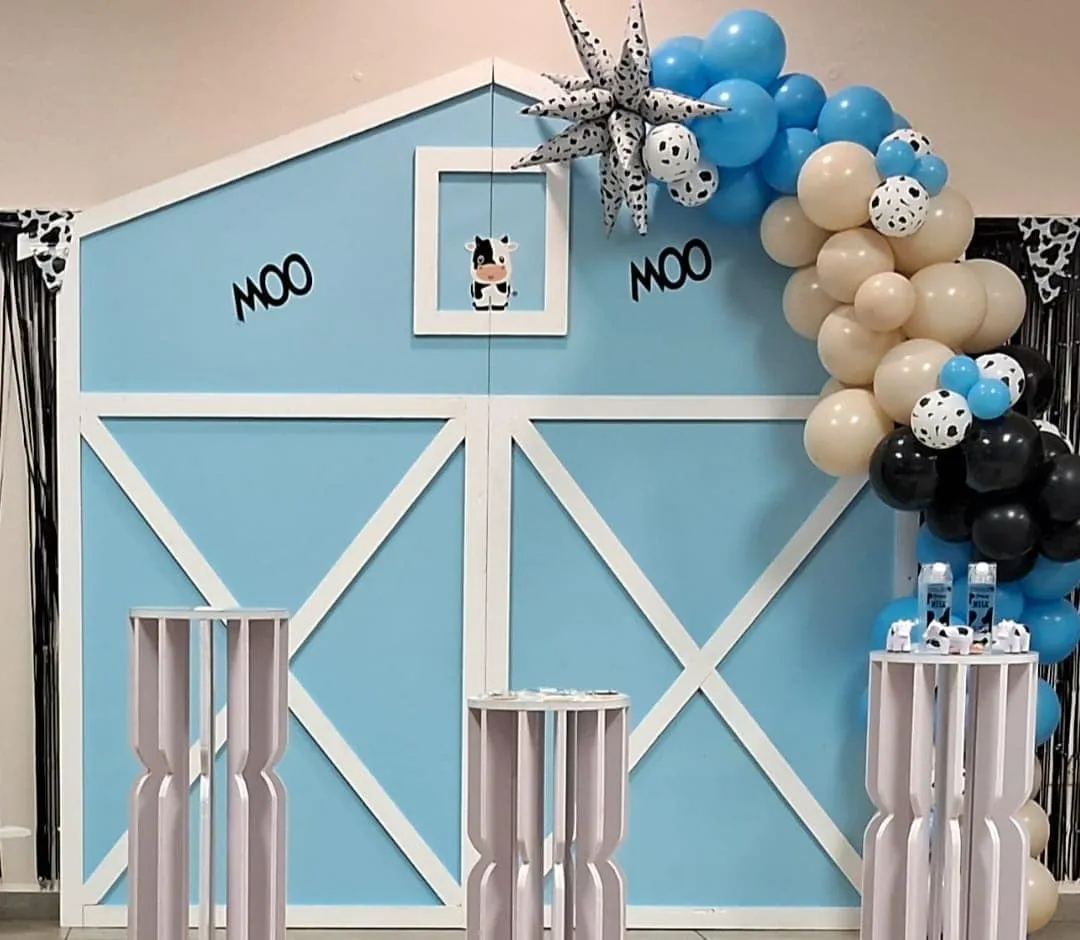 Decoración Granja Azul