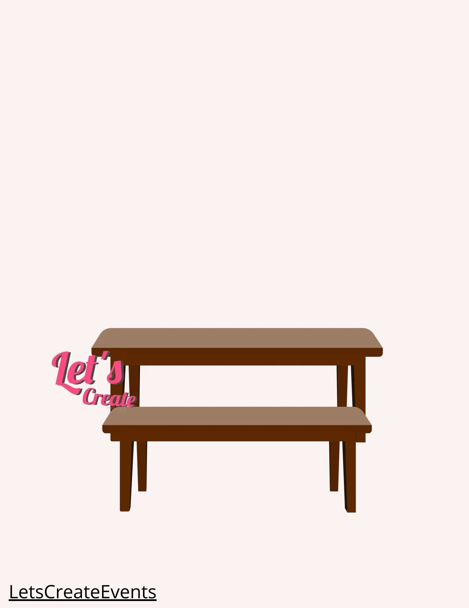 Set de Mesas Rusticas de novio con consola 