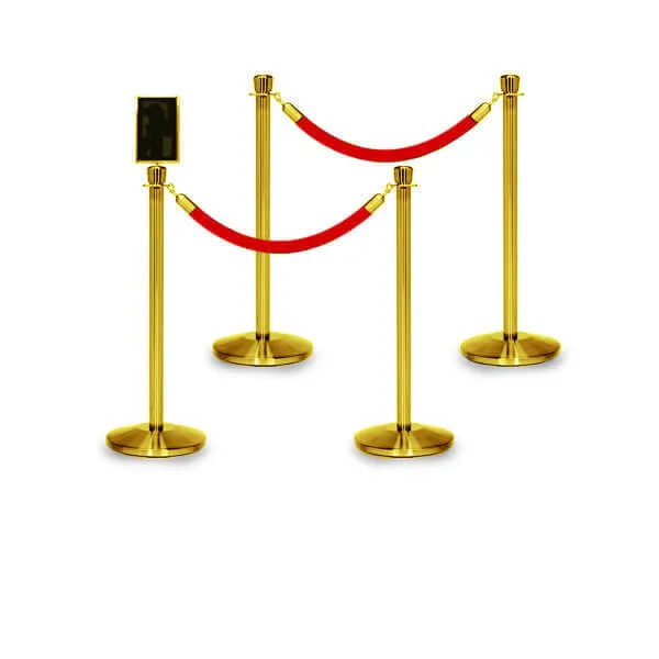 Ropes, Posts and red carpet