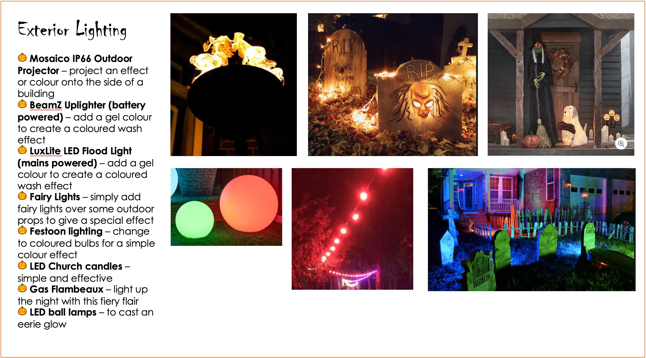 Outdoor Lighting - Halloween