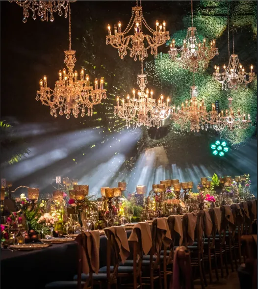 Chandelier and Globe Lights