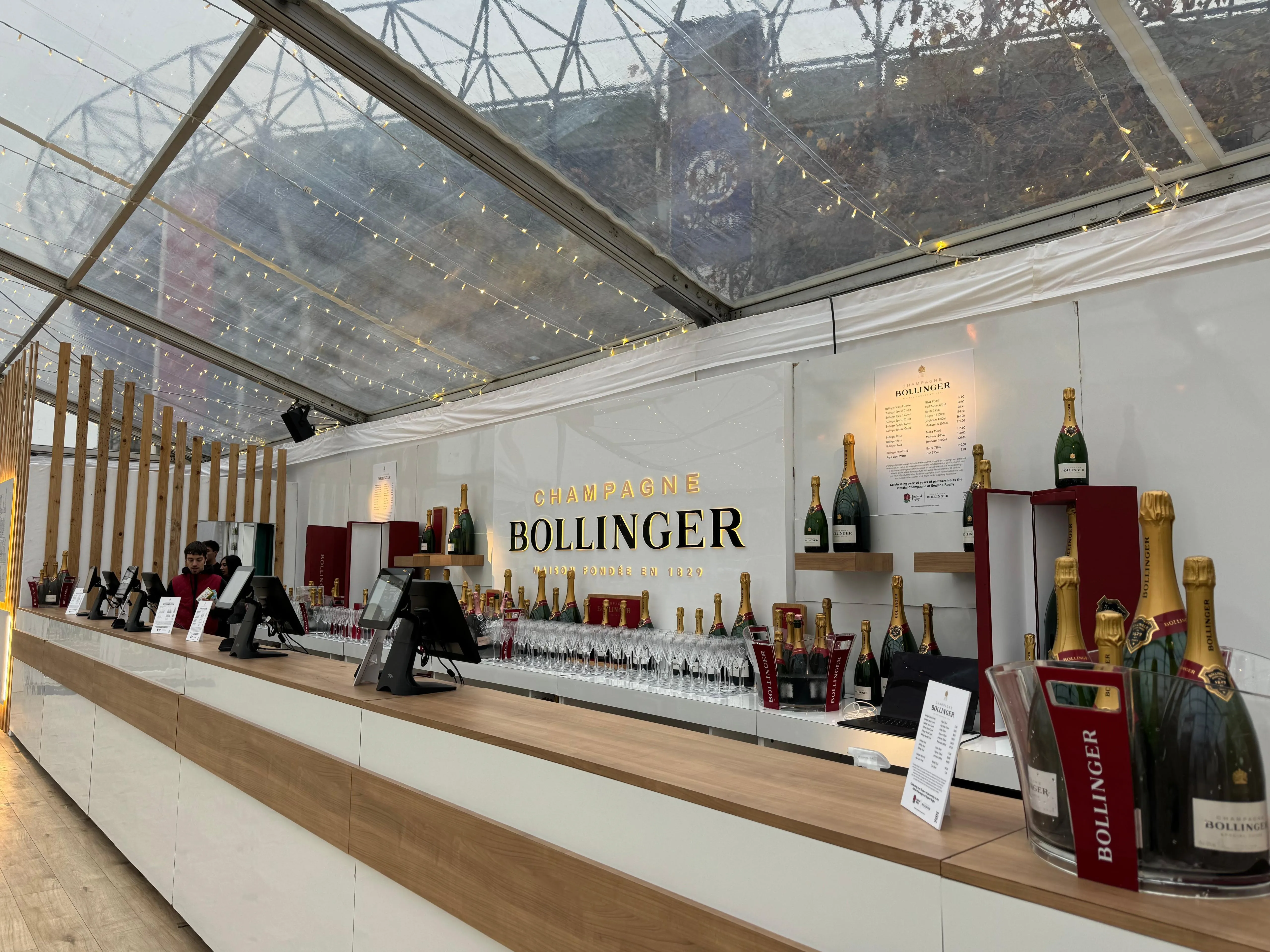 White 6ft Straight Bar- section