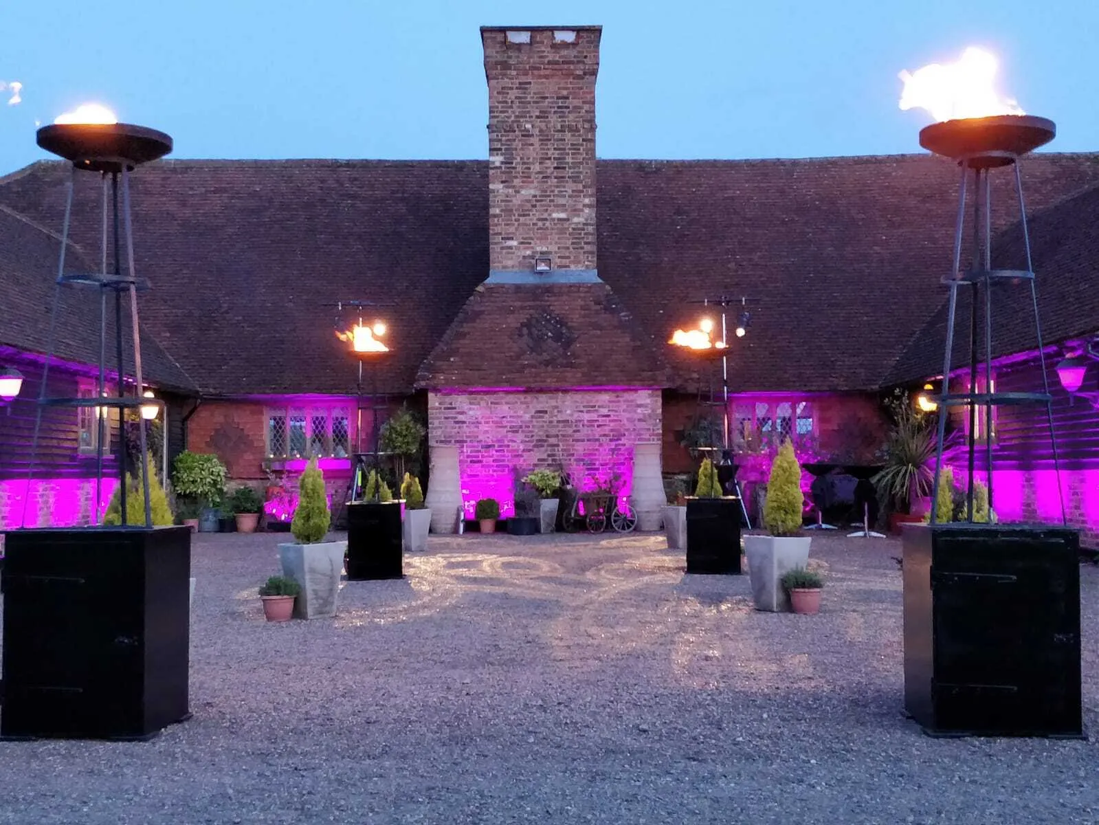 7ft tall Gas Flambeaux