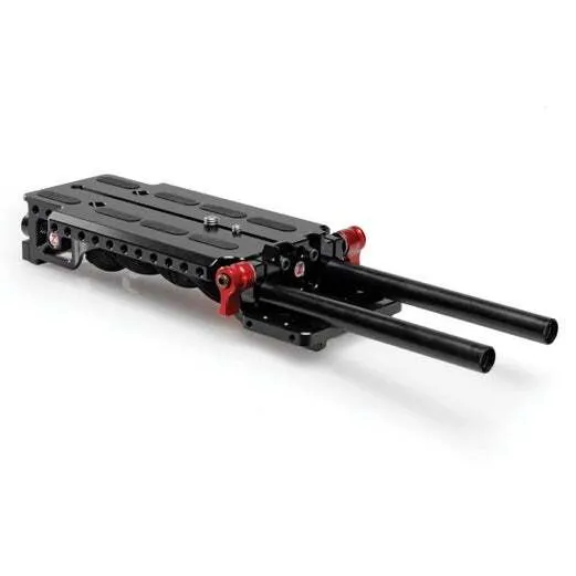 Zacuto VCT Universal Baseplate with 2 Zacuto VCT ARRI M6 Rosette Adapters and SHAPE Compact Quick Handle ARRI Rosette (Black)