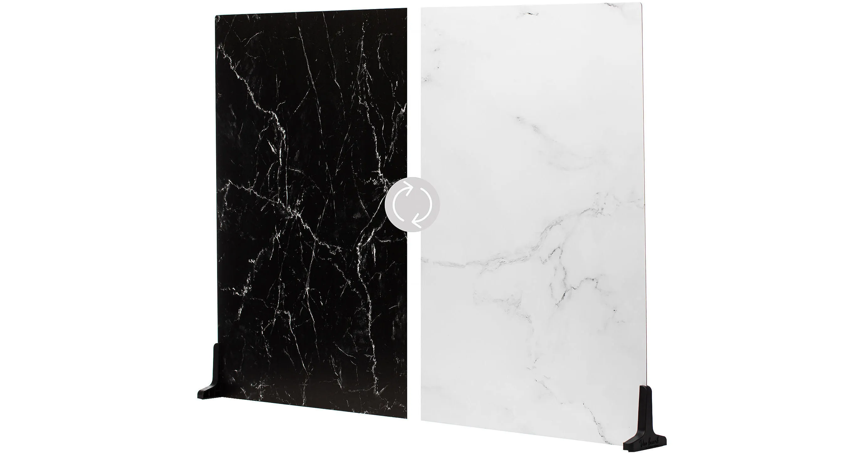 V-FLAT WORLD 30 x 40" Duo-Board Double-Sided Background (Onyx Marble/Alpine Marble)