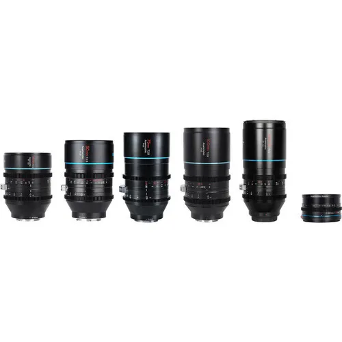Sirui Anamorphic Lens Kit (35, 50, 75, 100) 2x Adapter