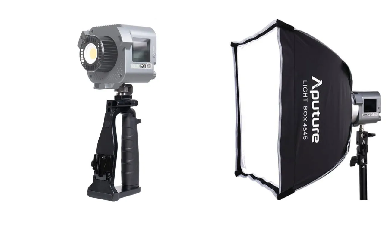 Aputure 45x45 Soft Box with V Mount Battery Handle