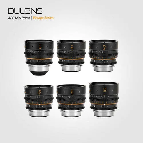Dulens APO Mini Primes Kit (21, 31, 43, 58, 85, 110) EF and PL mounts available