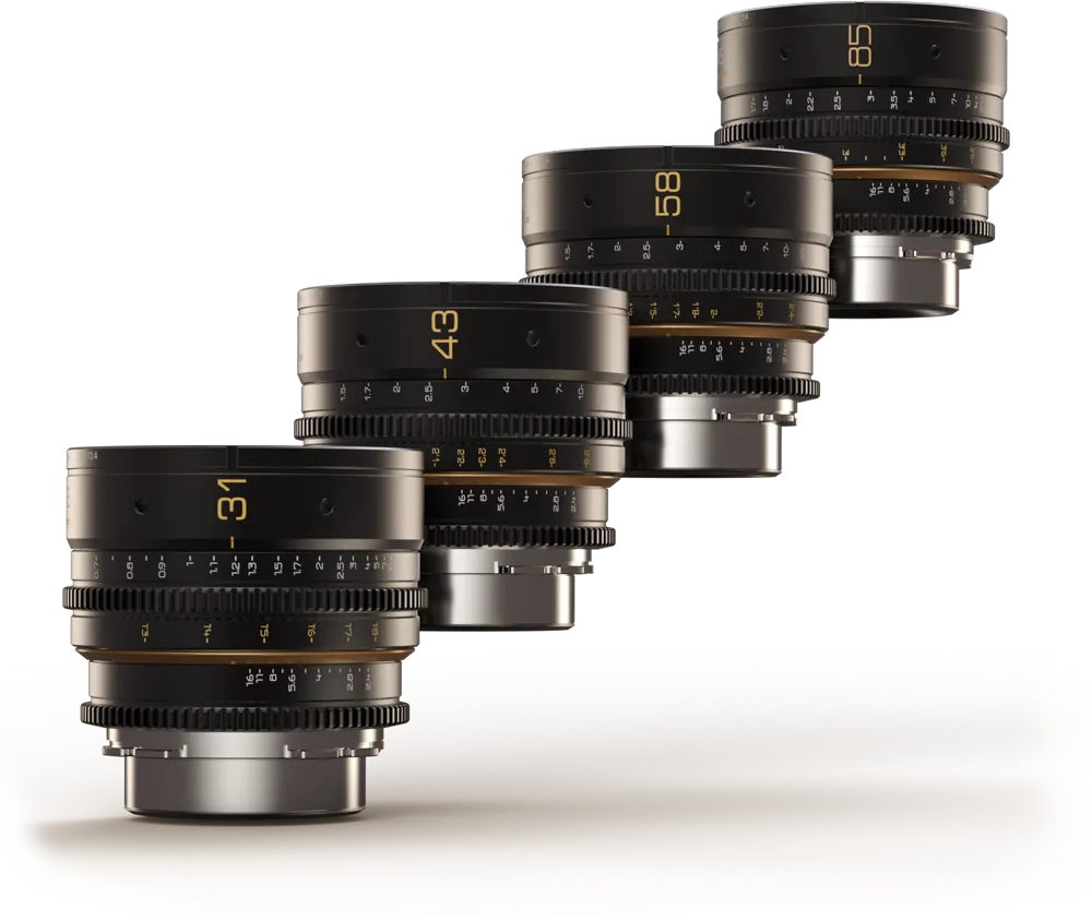 Dulens APO Mini Primes Kit (31, 43, 58, 85) EF and PL mounts available