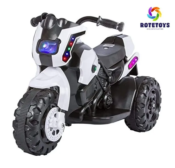 WHITE BATTERY OPERATED BIKE [SMALL]