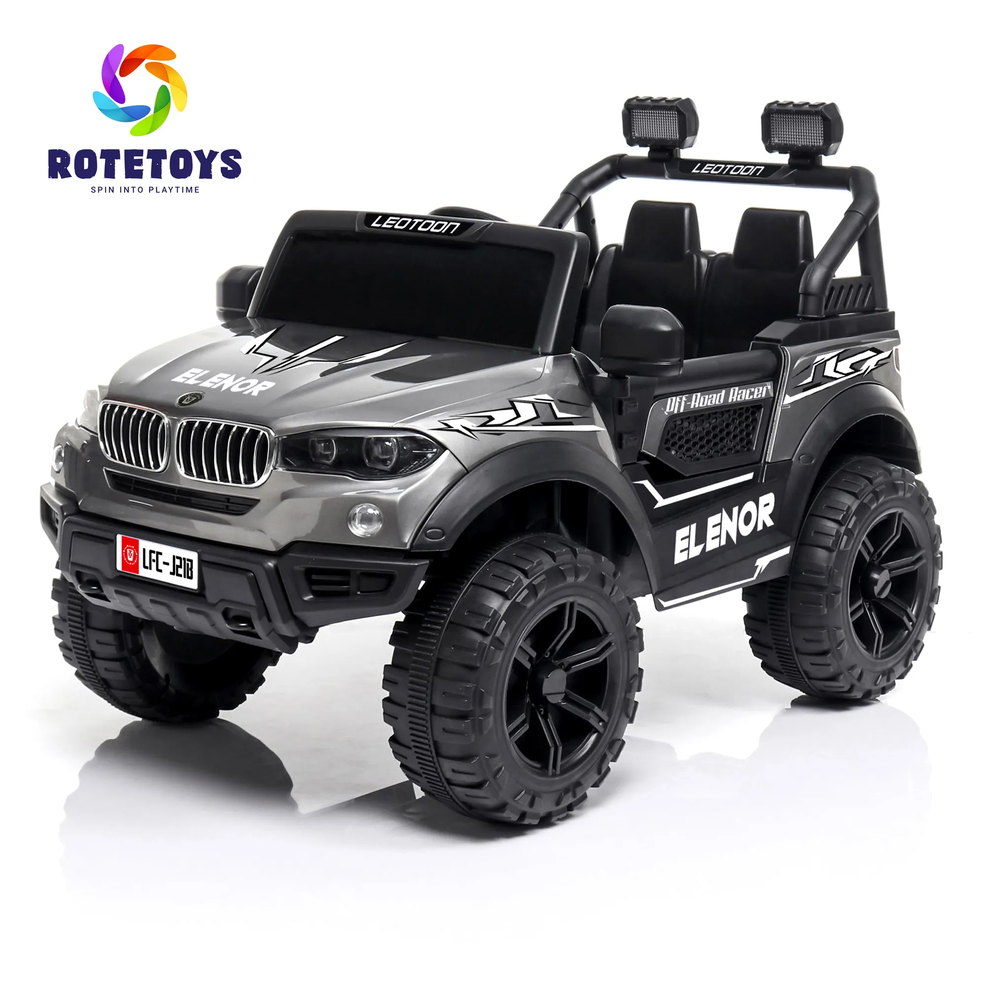 GREY BATTERY OPERATED JEEP