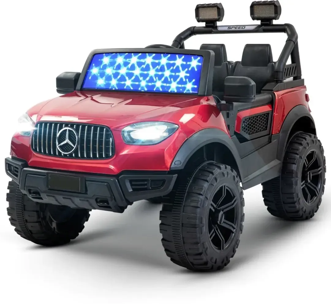 RED BATTERY OPERATED JEEP