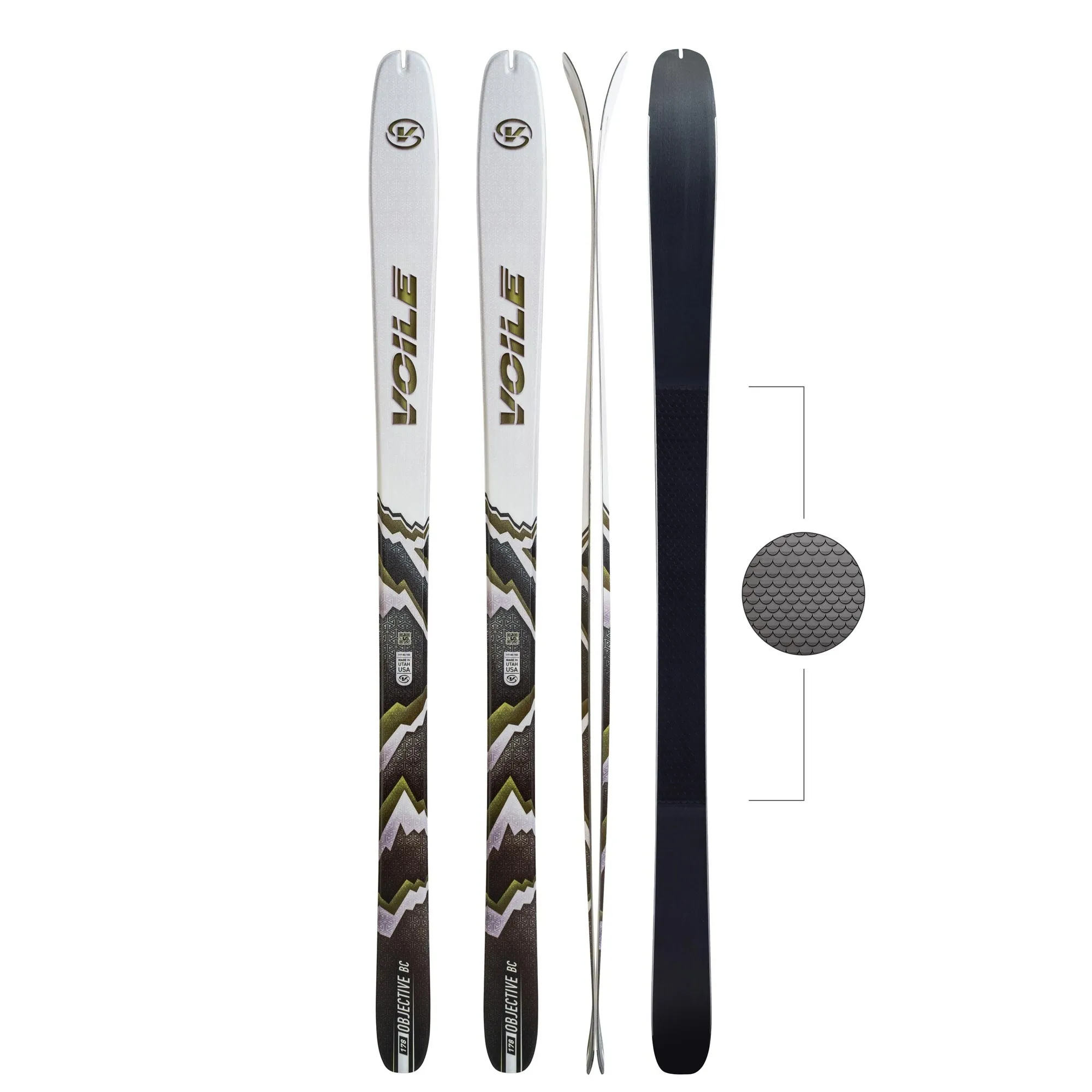 Alpine Touring Skis + Skins Set
