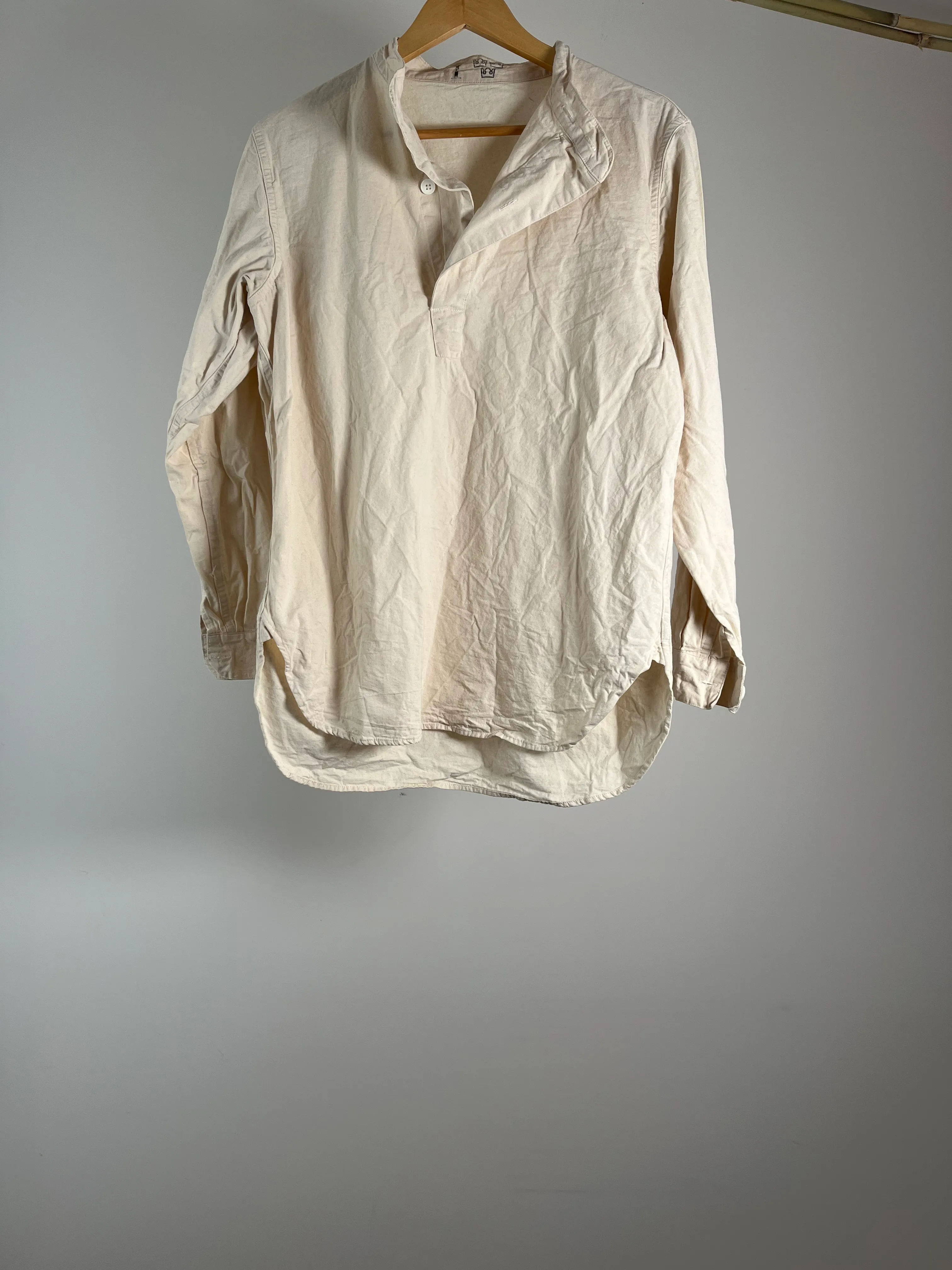 Basic Tan Collared Shirt - M