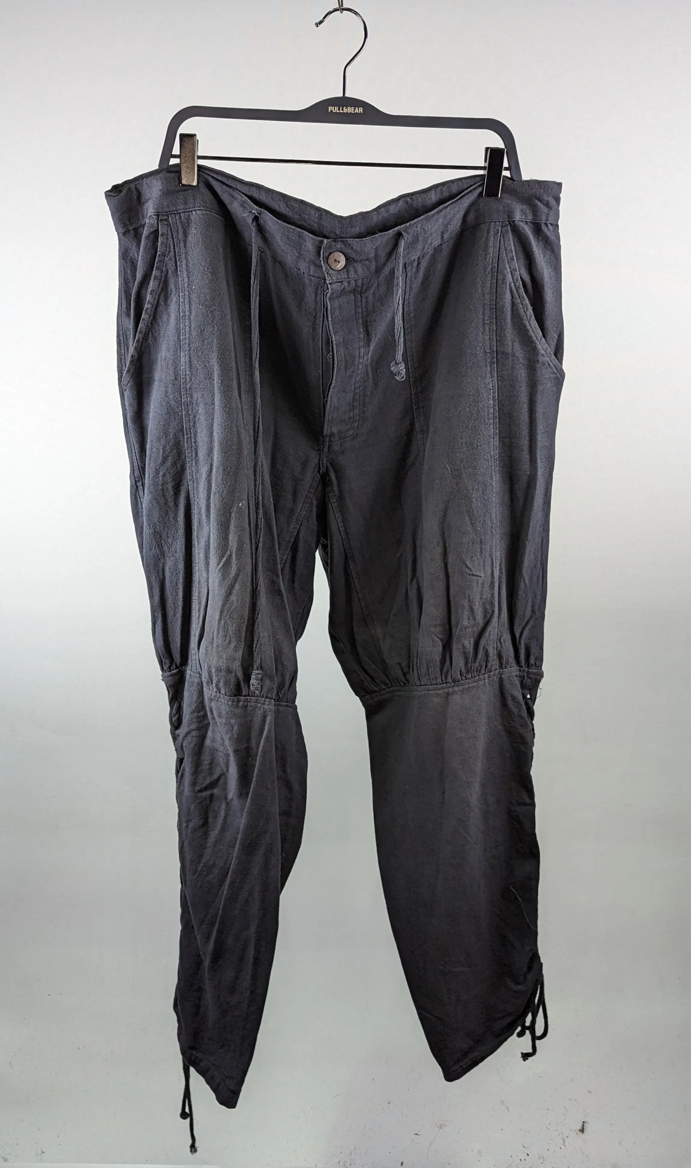 Black Tapered Medieval Trousers 