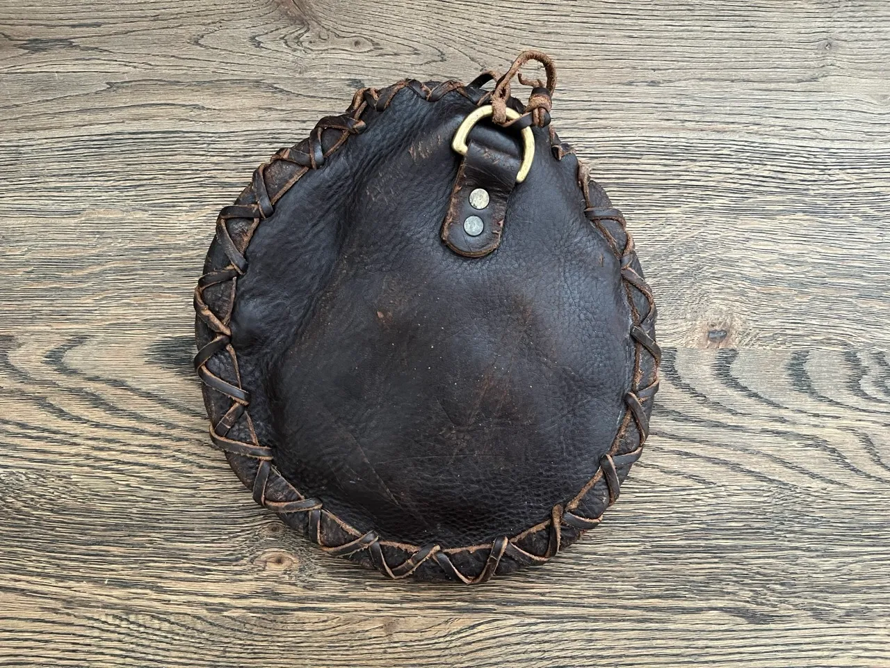 Brown Leather Water Pouch