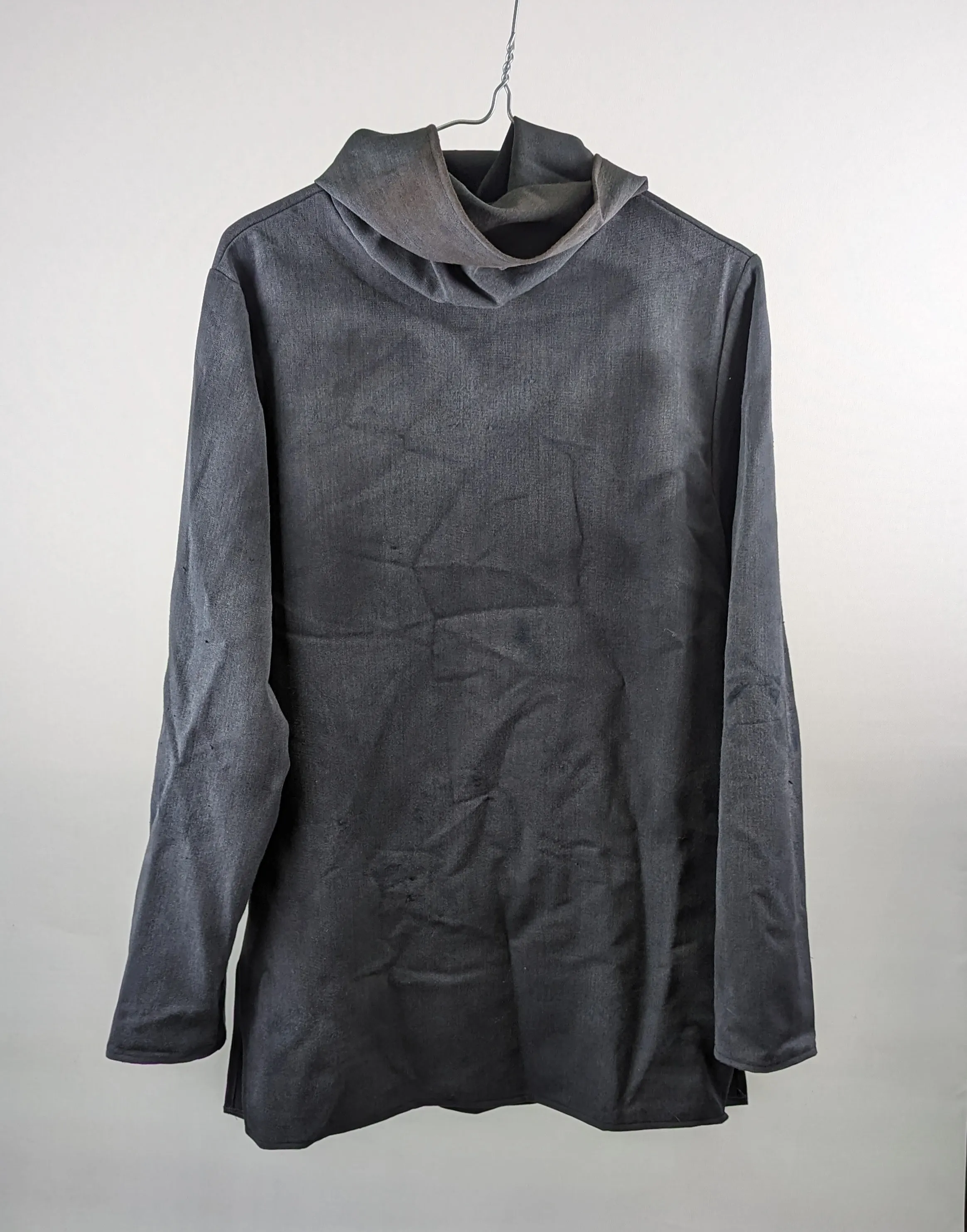 Stretch Grey High Neck Top