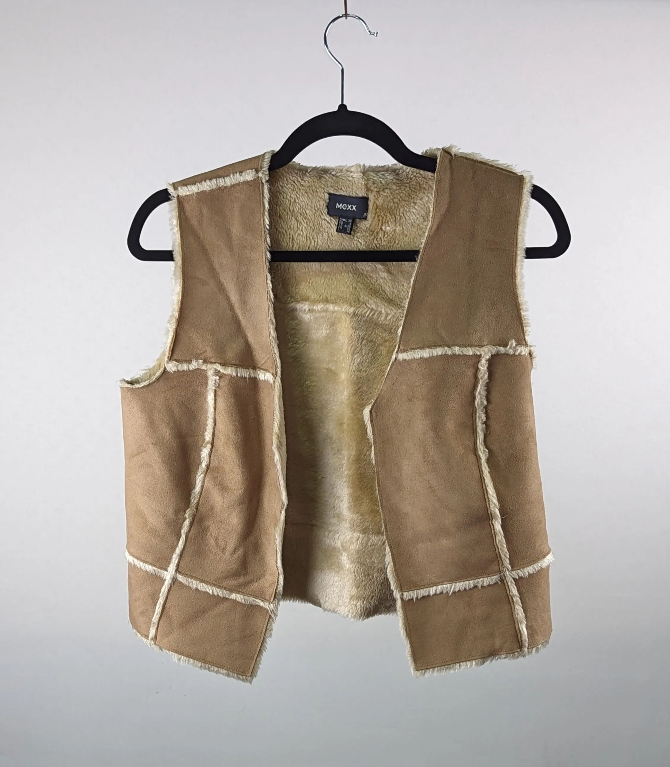 Faux Sheepskin Waistcoat