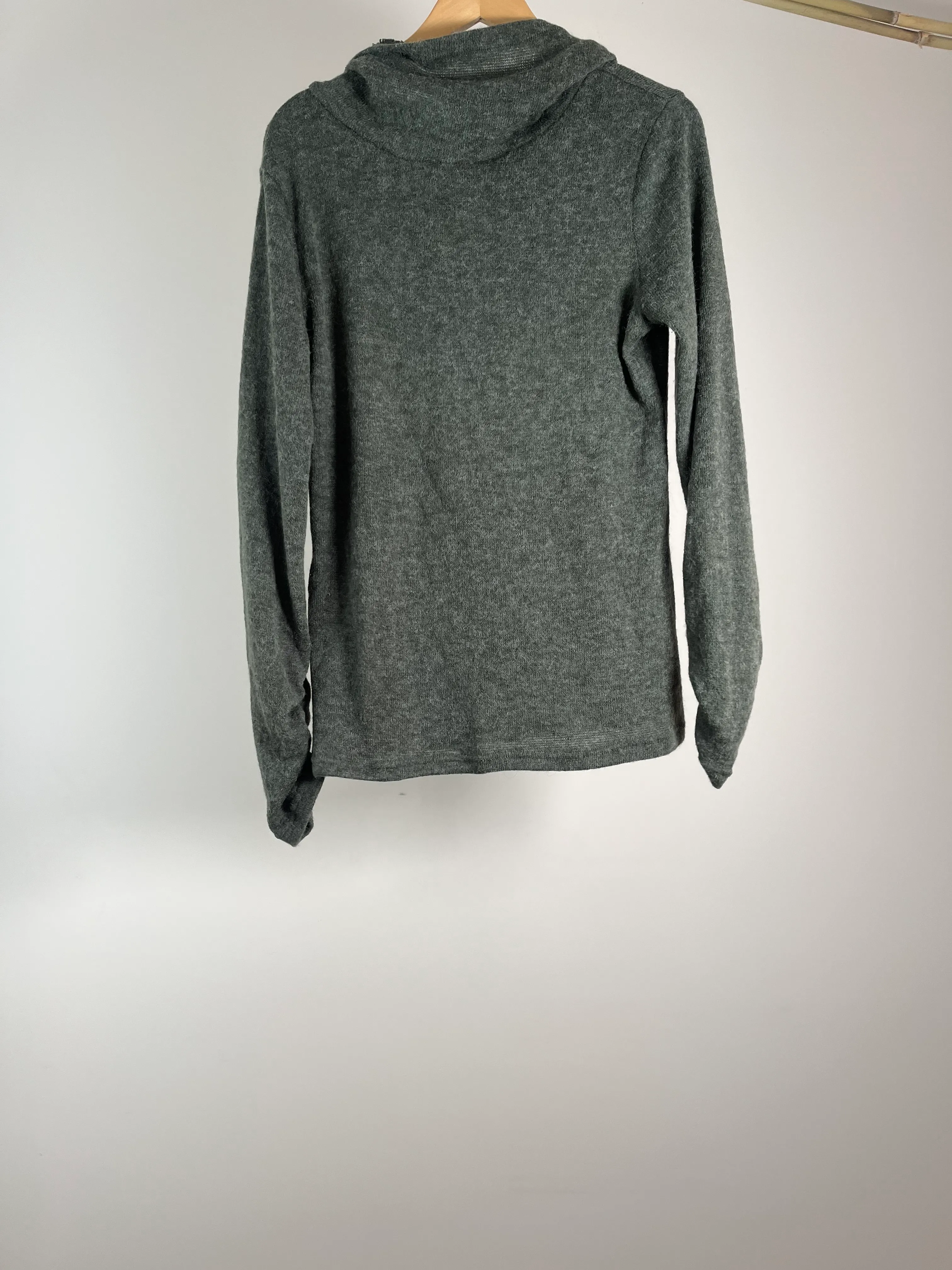 Grey Hooded Pullover - XXL