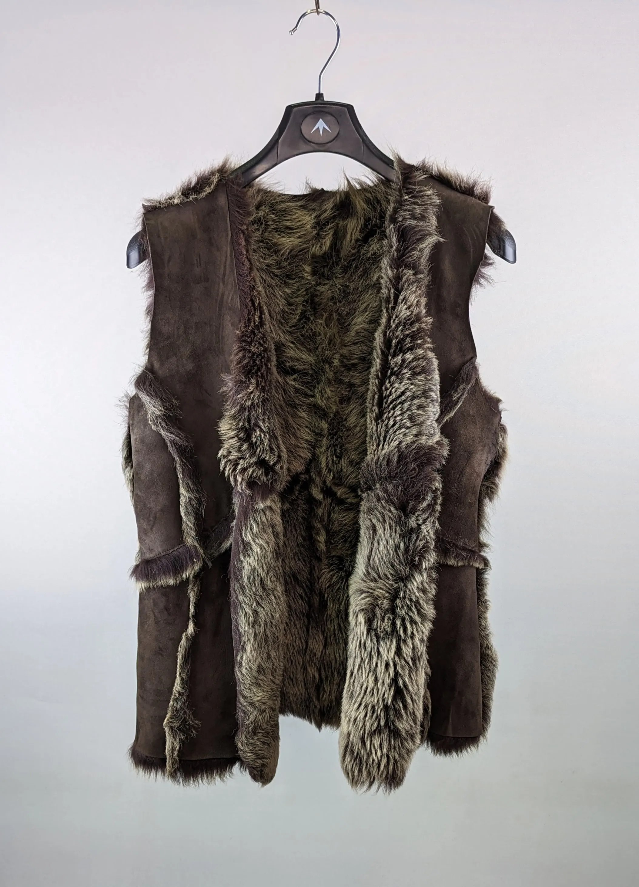Brown Faux Fur/Suede Gilet