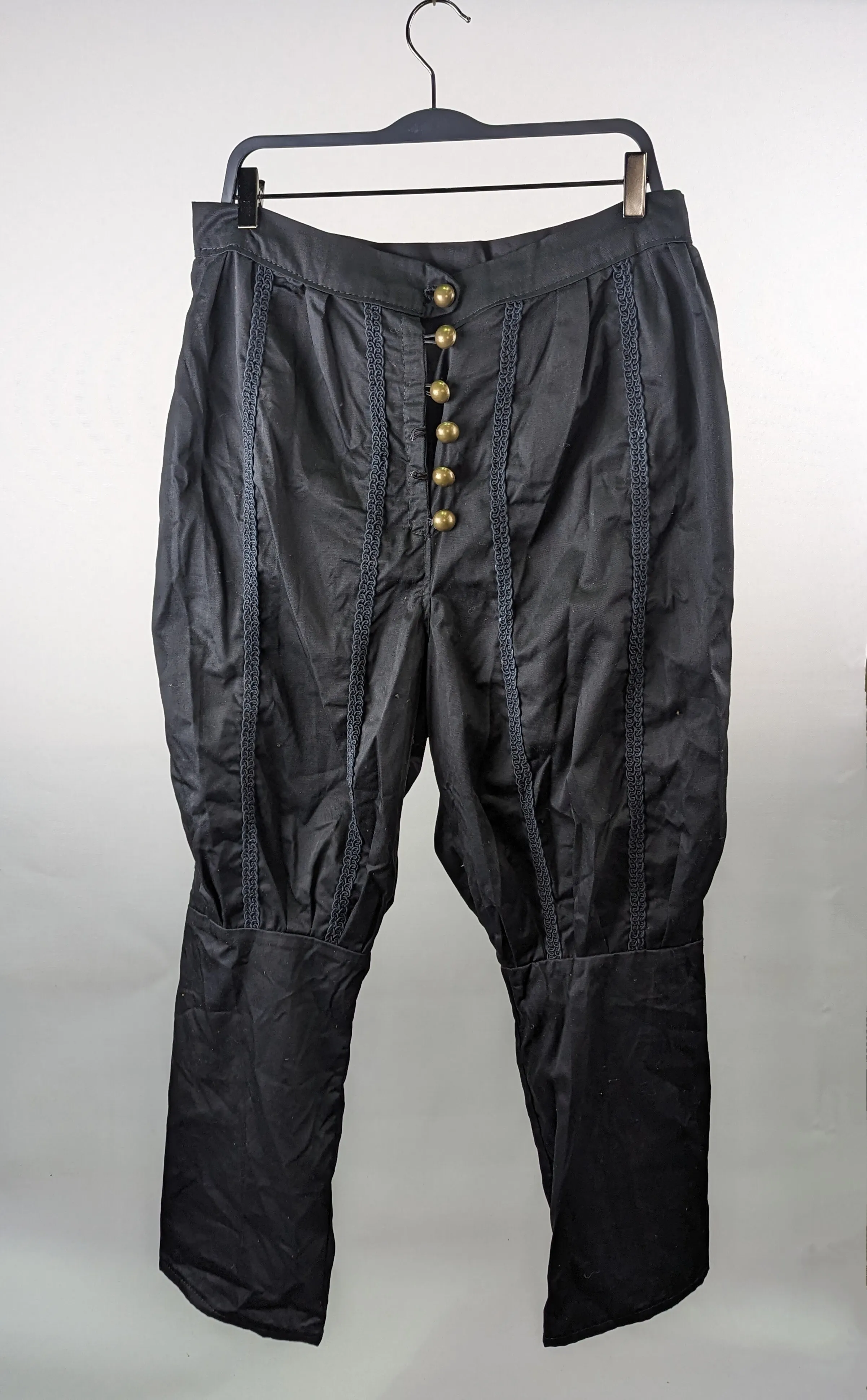 Black Renaissance Trousers With Detailing 