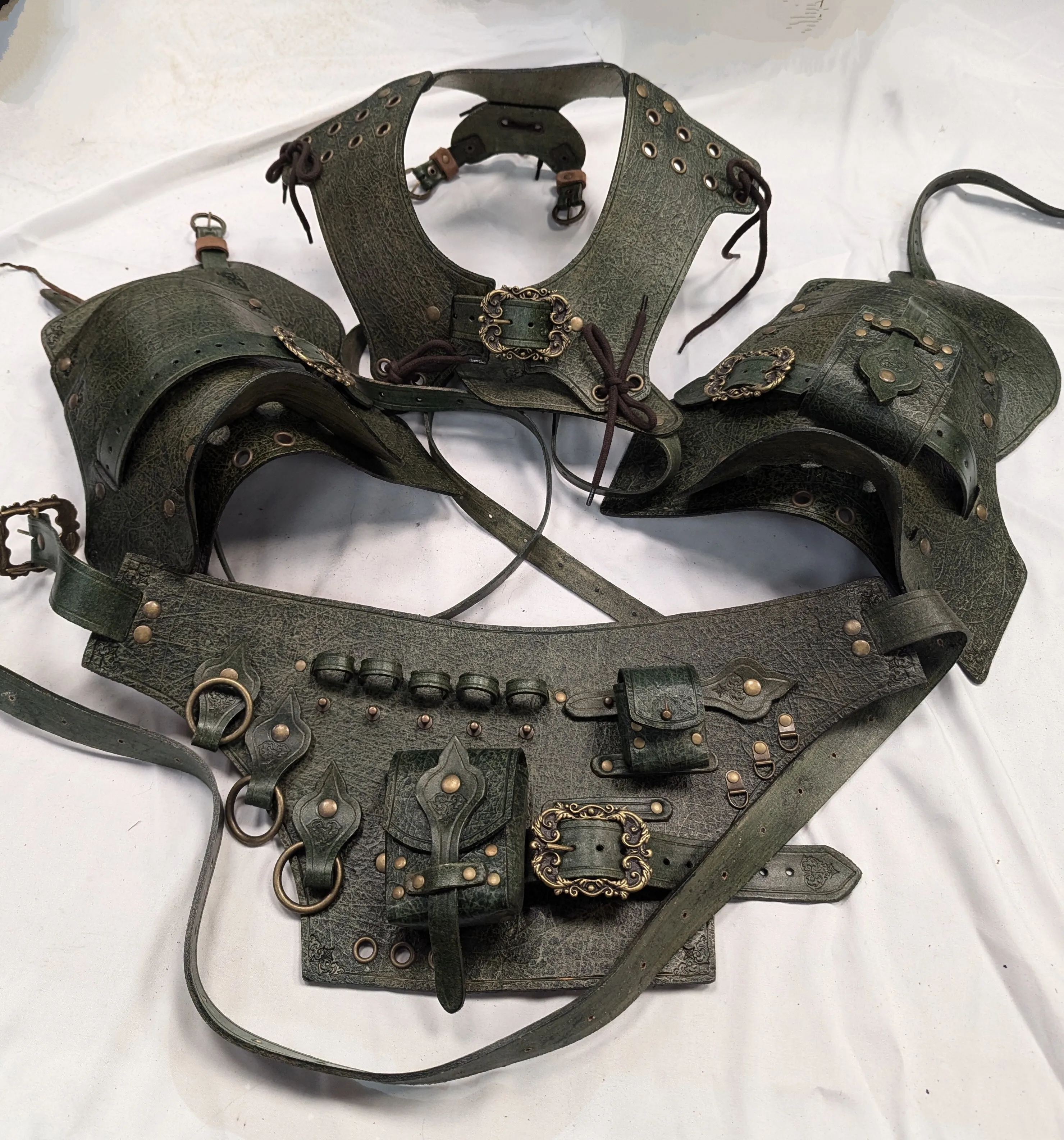 Green Fantasy 3 Piece Armour 