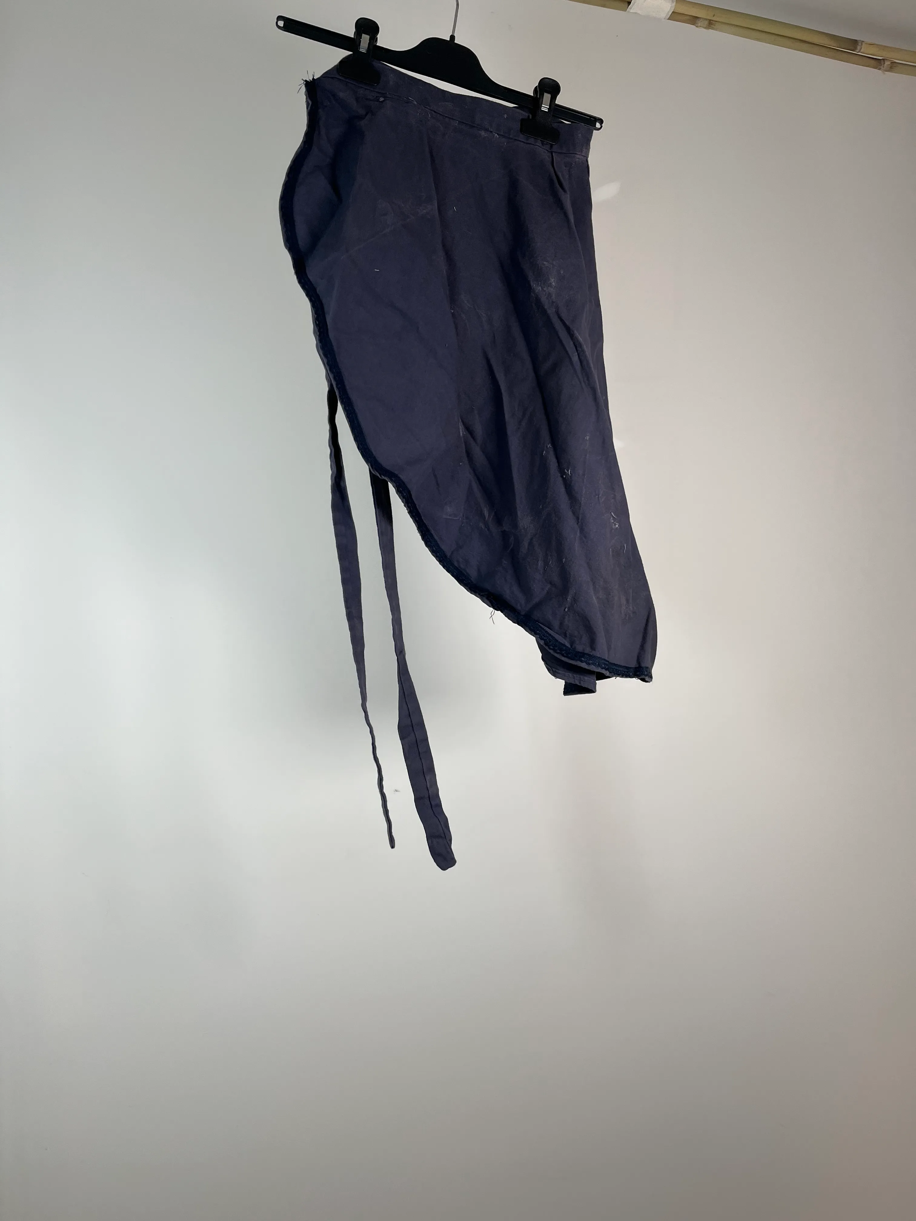 Navy Tie Over Apron