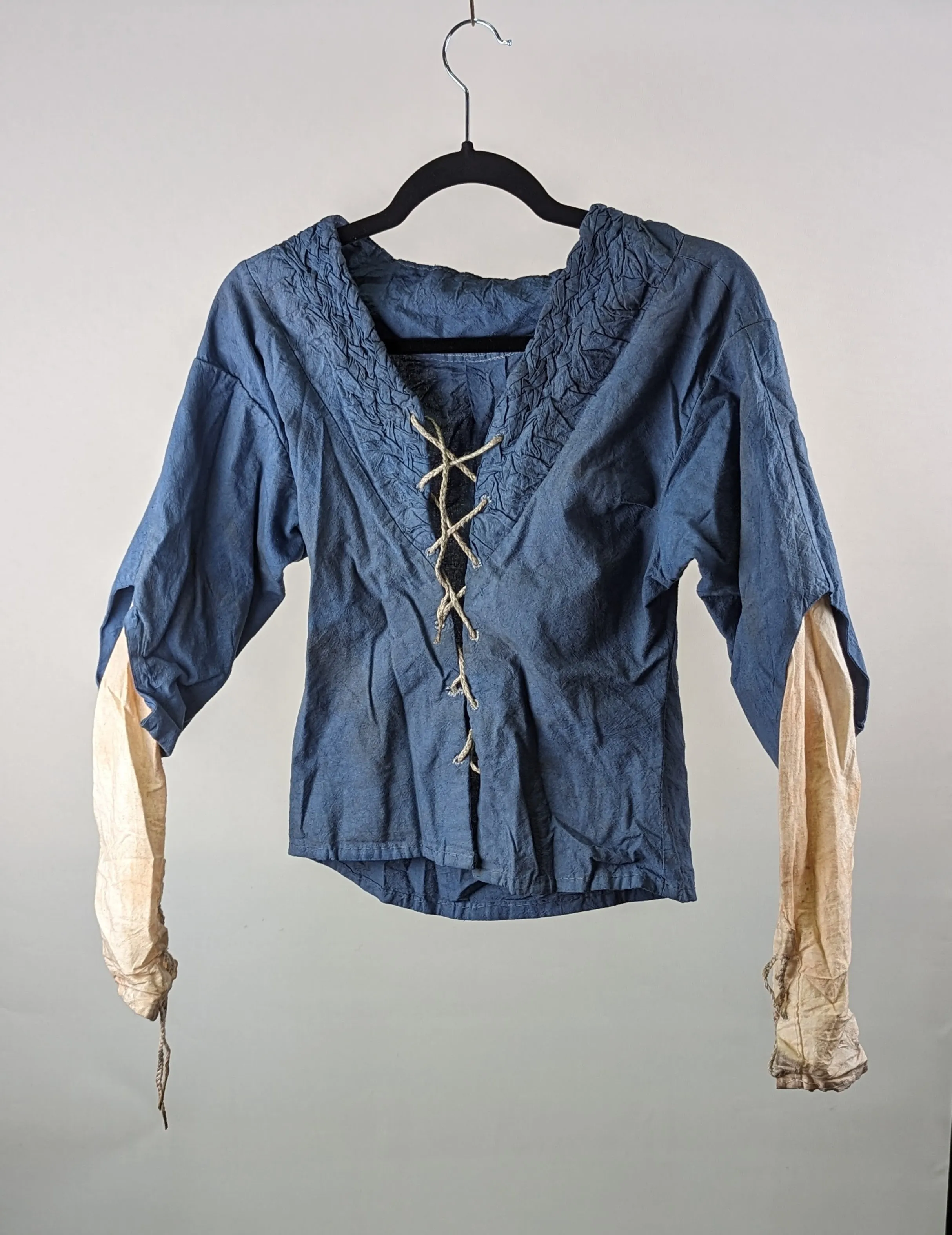Cropped Blue Medieval Top 