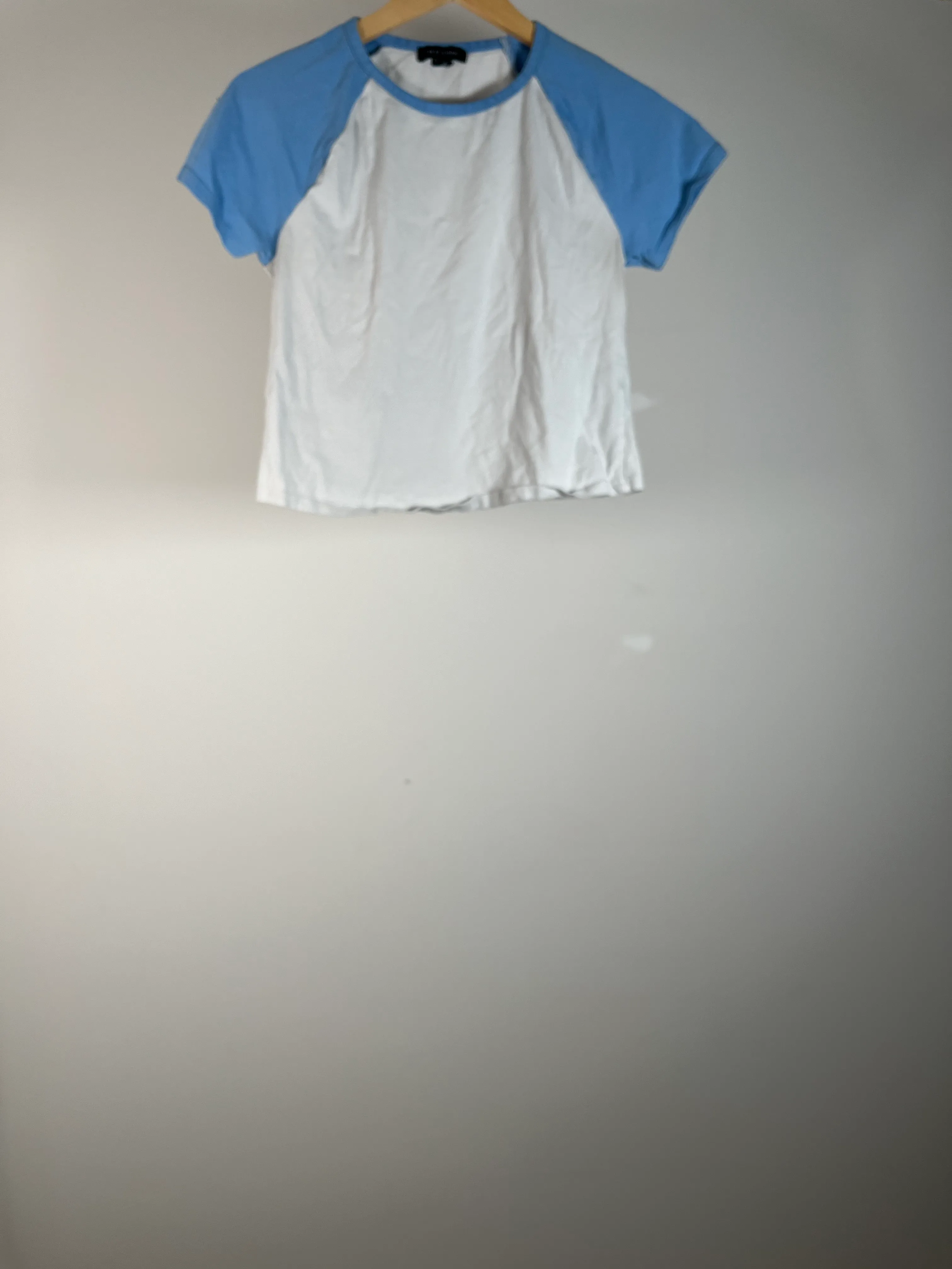 White Blue Sleeve Tee - 14