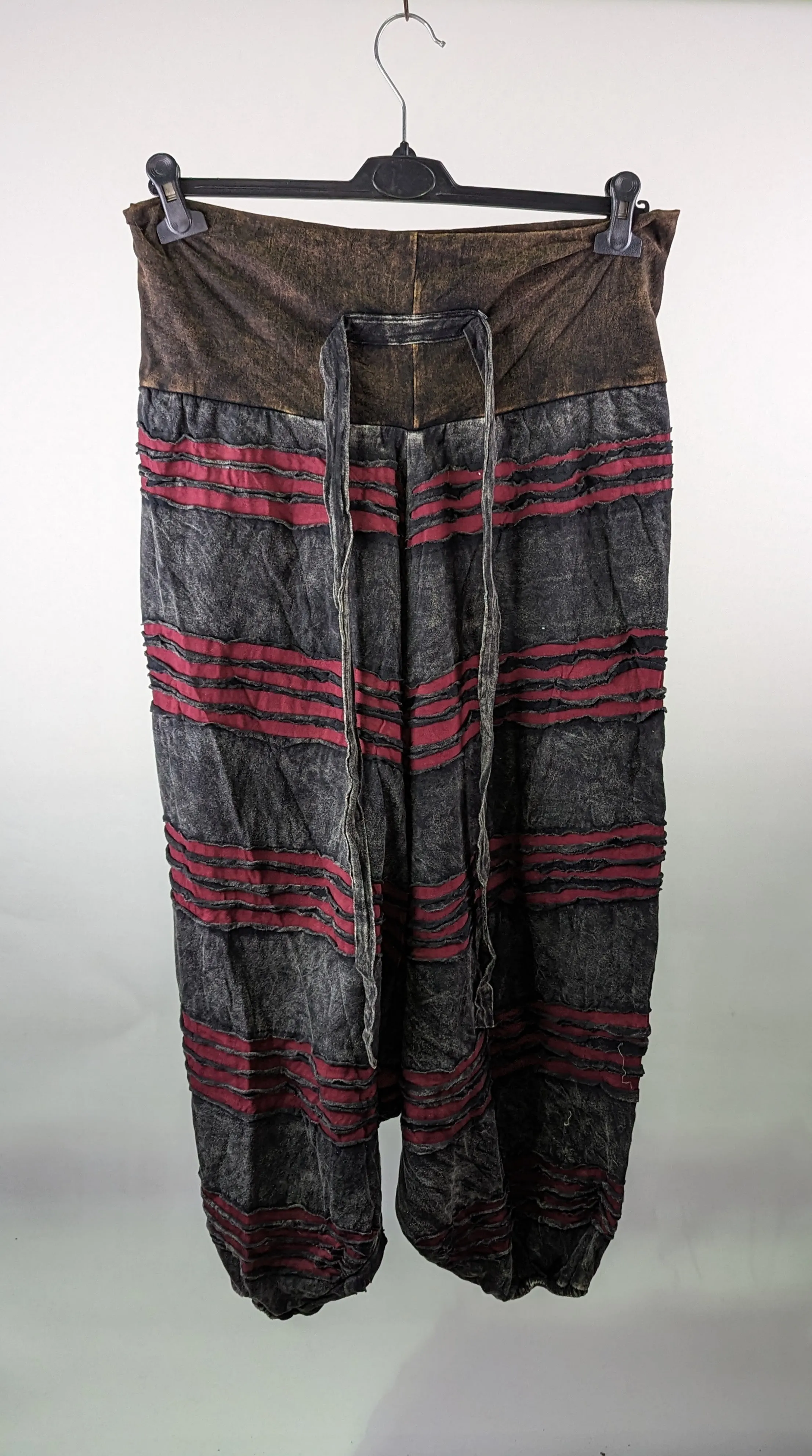 Patterned Stretch Harem Trousers 