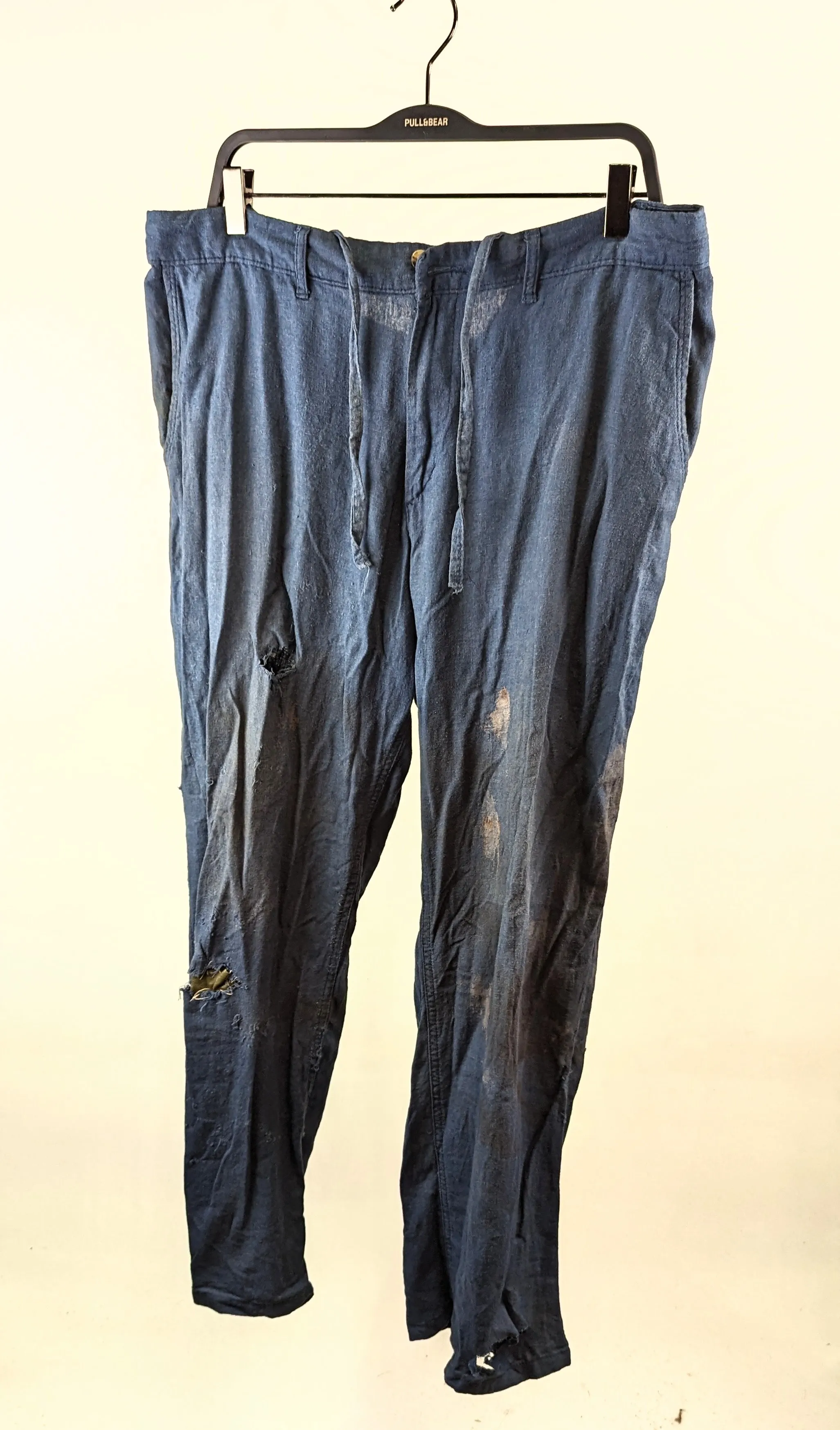 Blue rag trousers 