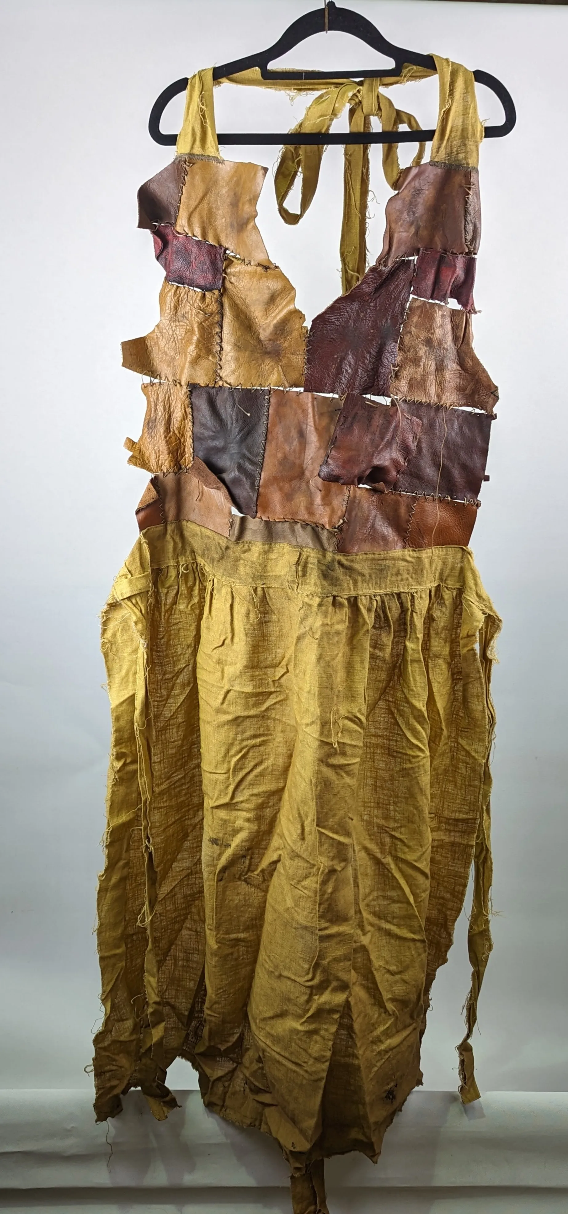 Mustard Patch Leather Apron