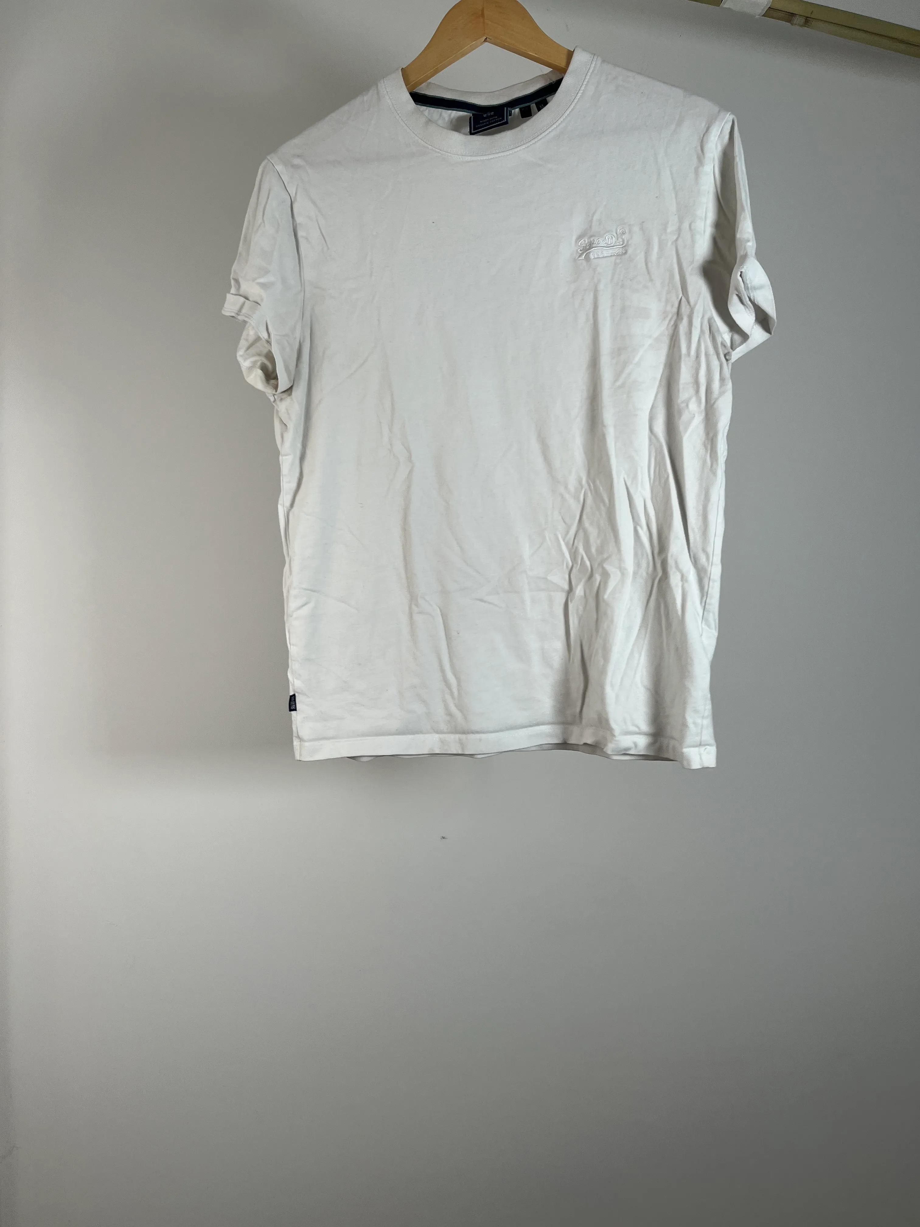 Mens Basic White Tee - M