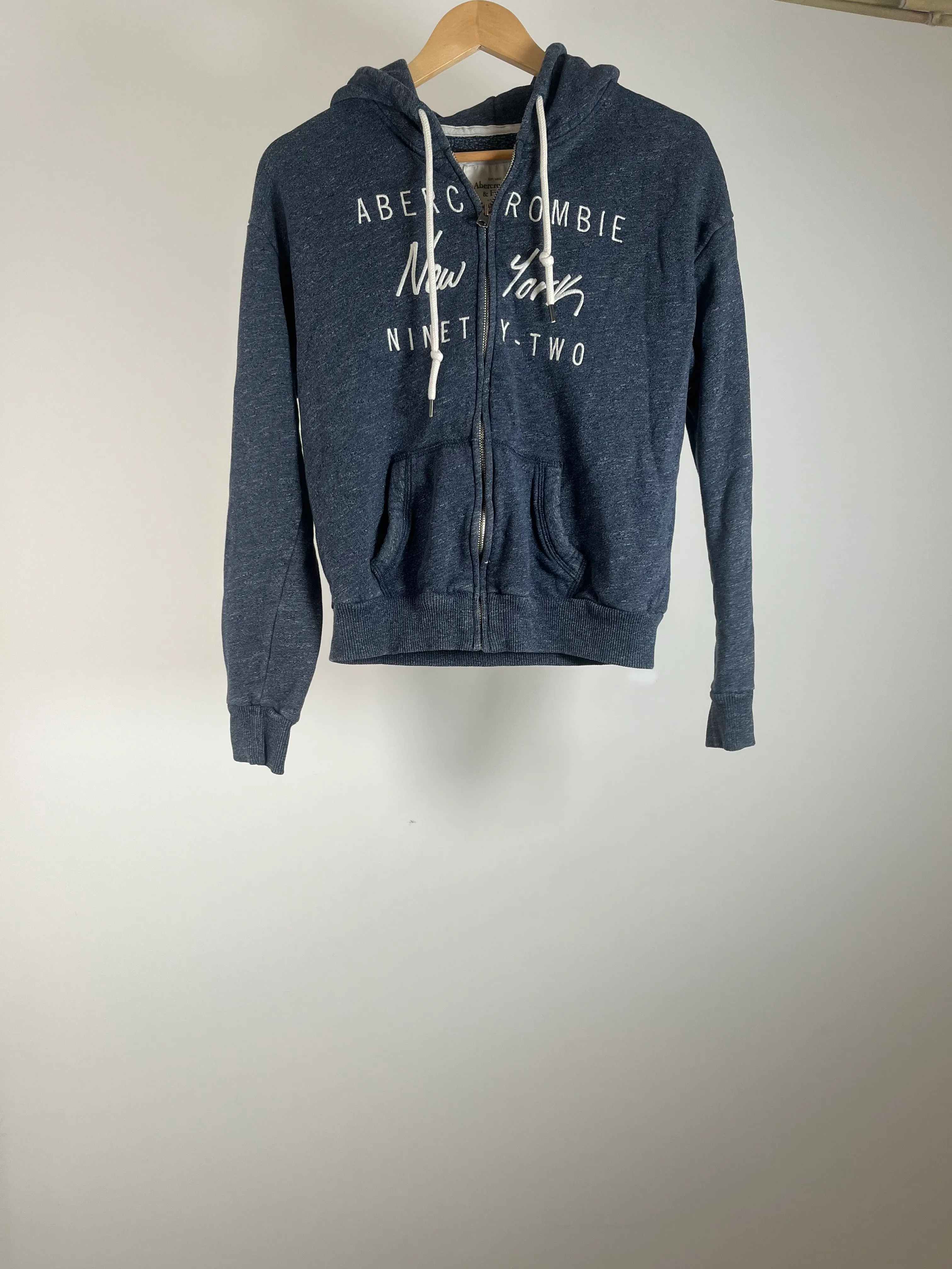 Blue Abercrombie Zip Hoodie - M