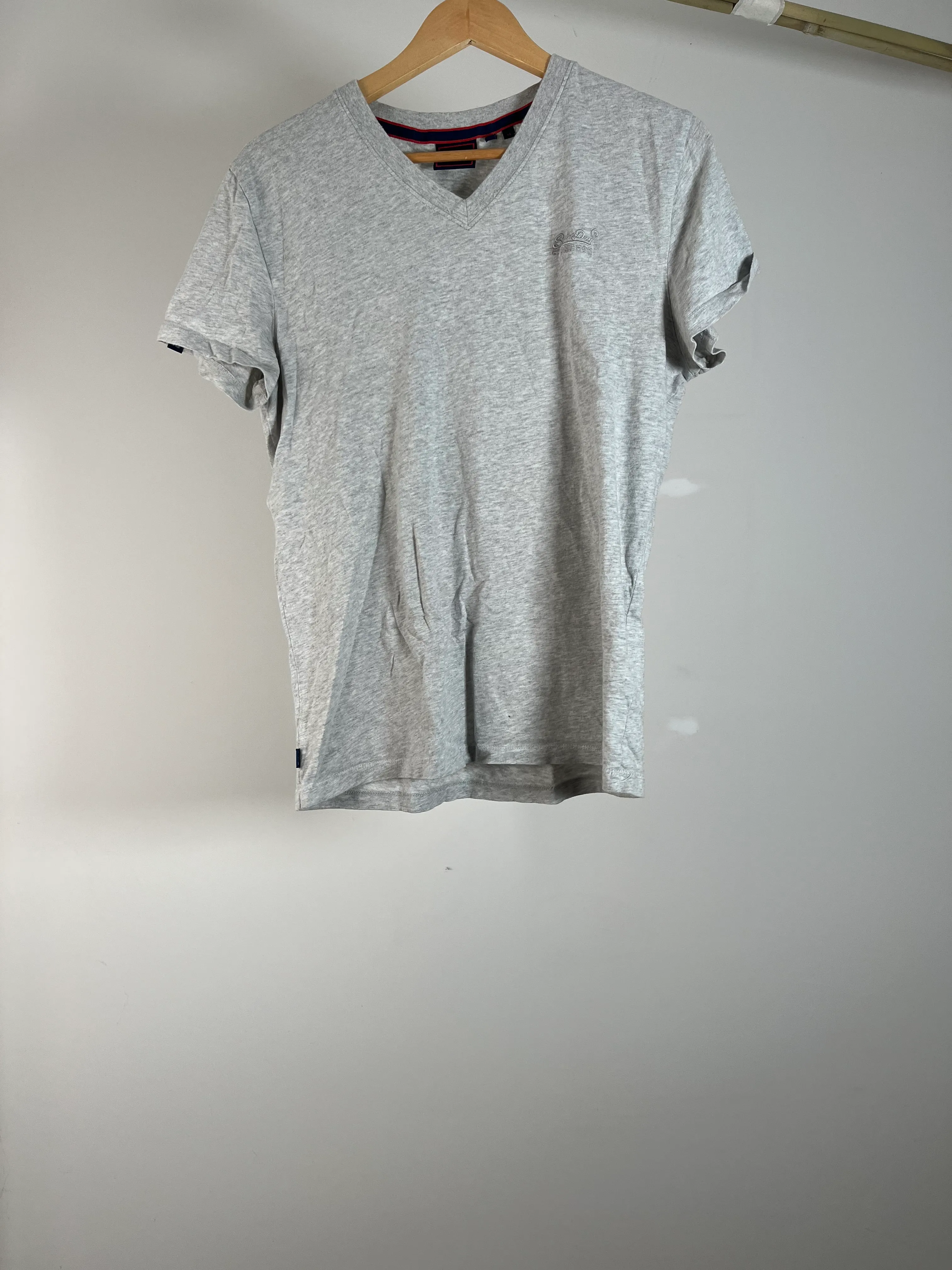 Mens Basic Light Grey Tee - M
